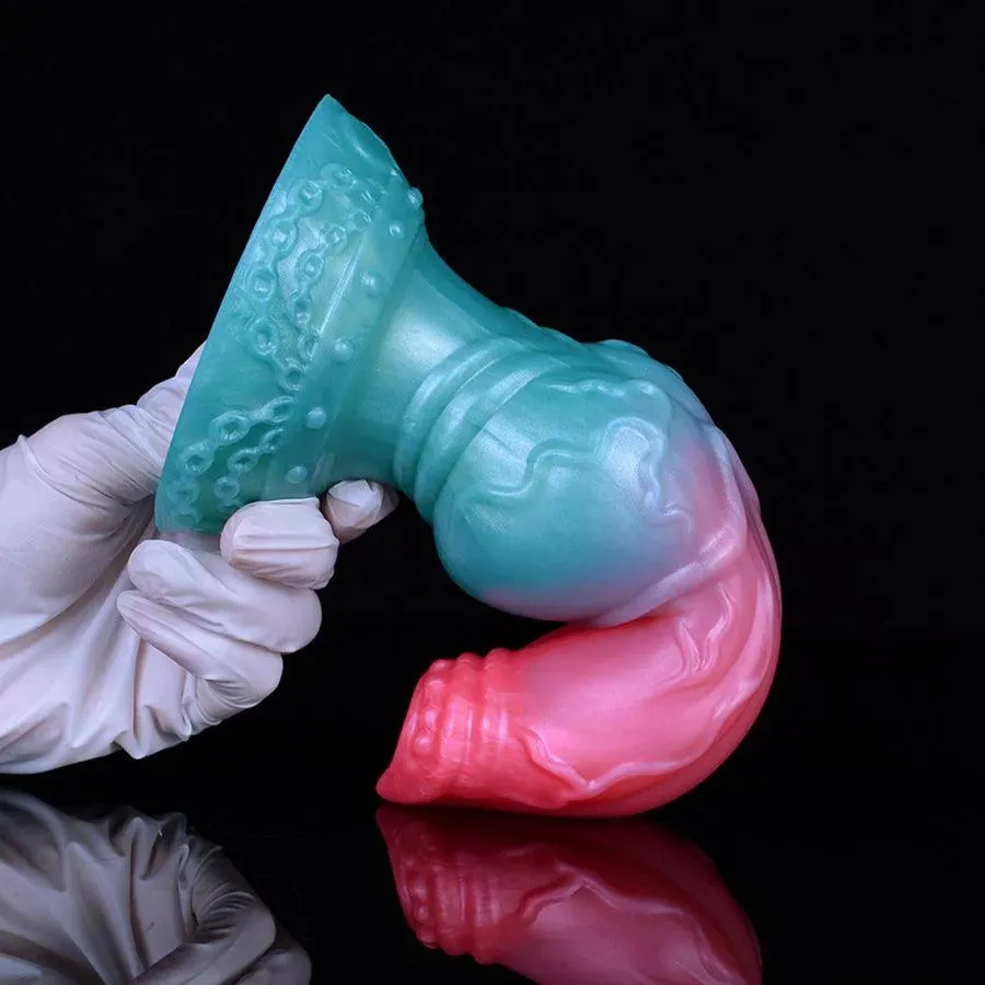 8 Inches Silicone Dog Knot Dildo for Women