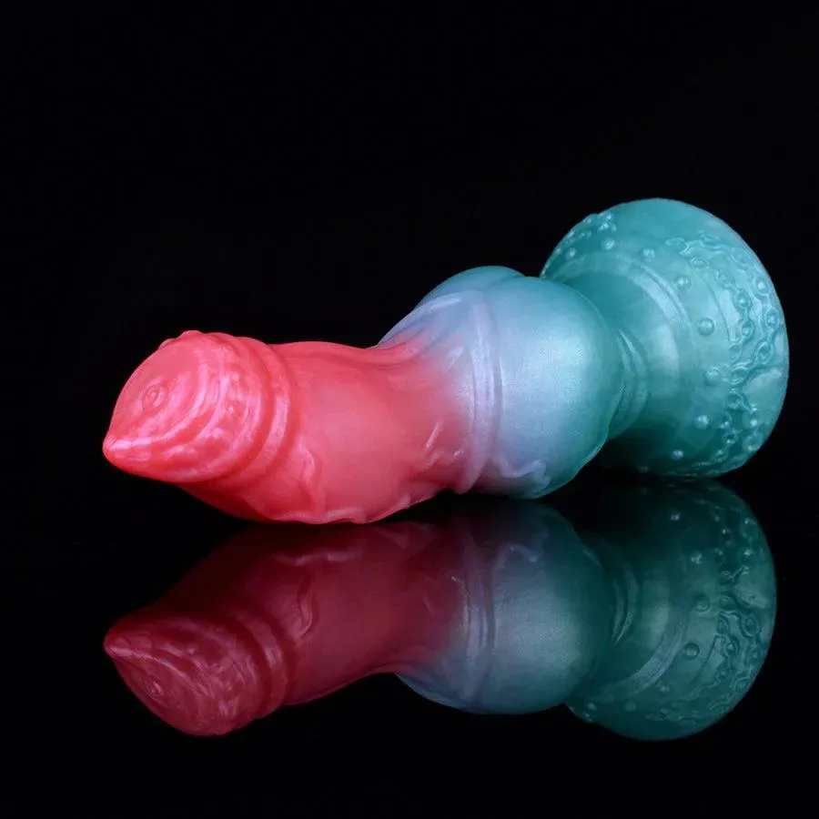 8 Inches Silicone Dog Knot Dildo for Women
