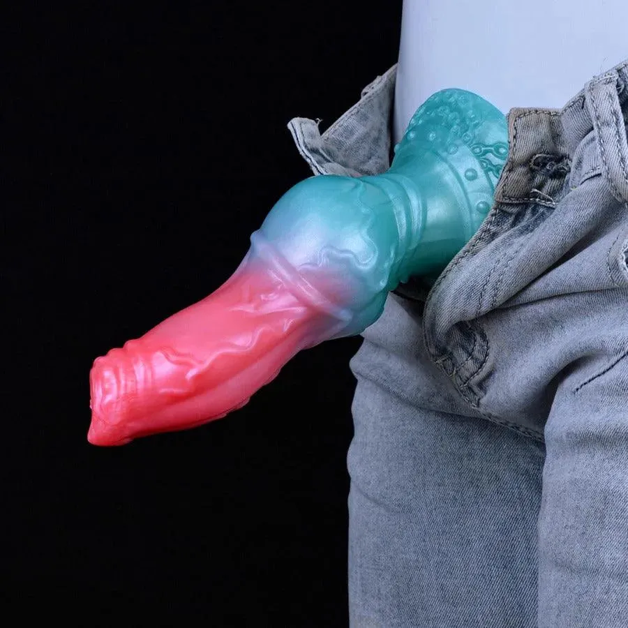 8 Inches Silicone Dog Knot Dildo for Women