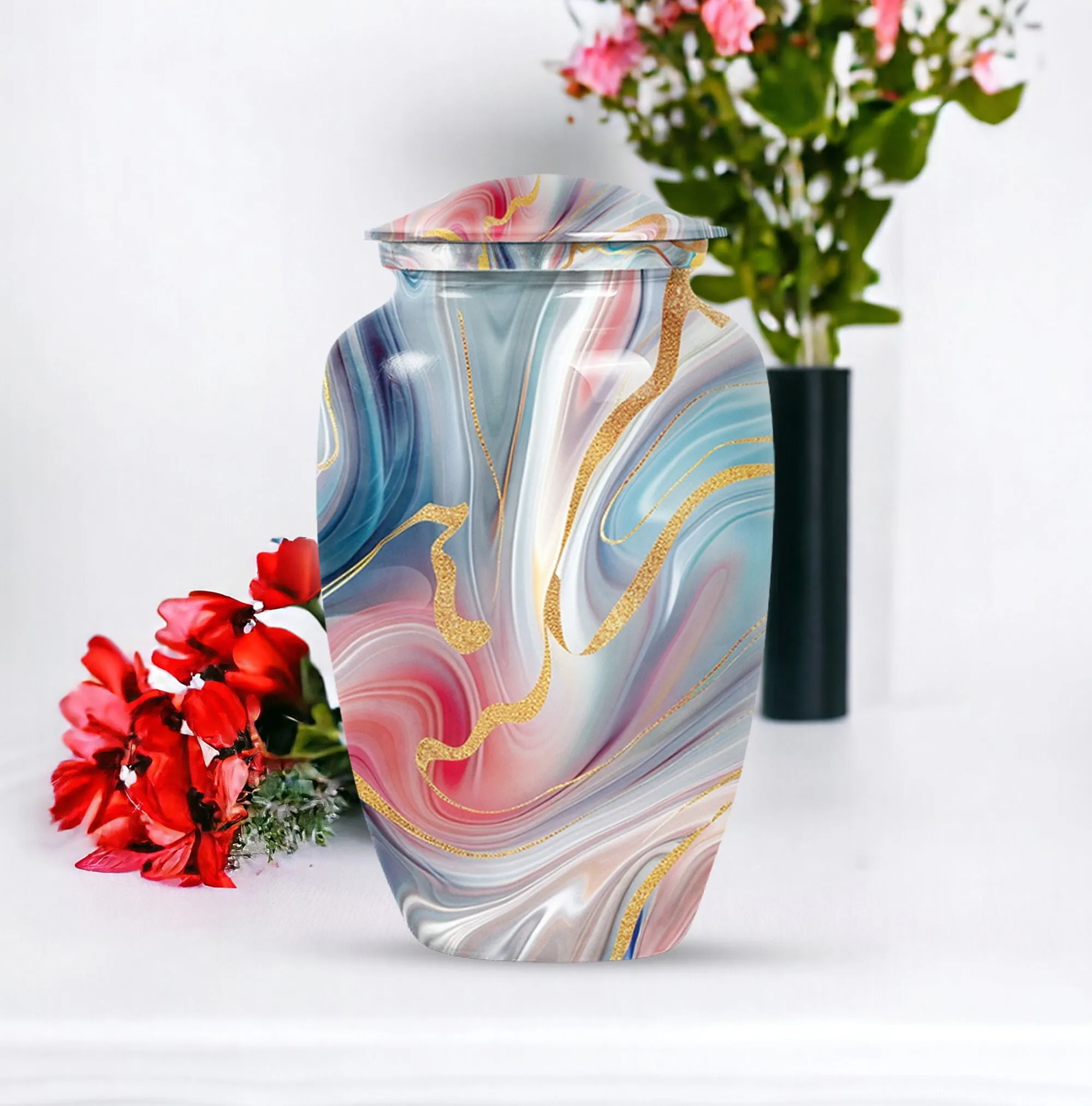 Abstract Eternity: Aesthetic Cremation Urn for Loved Ones