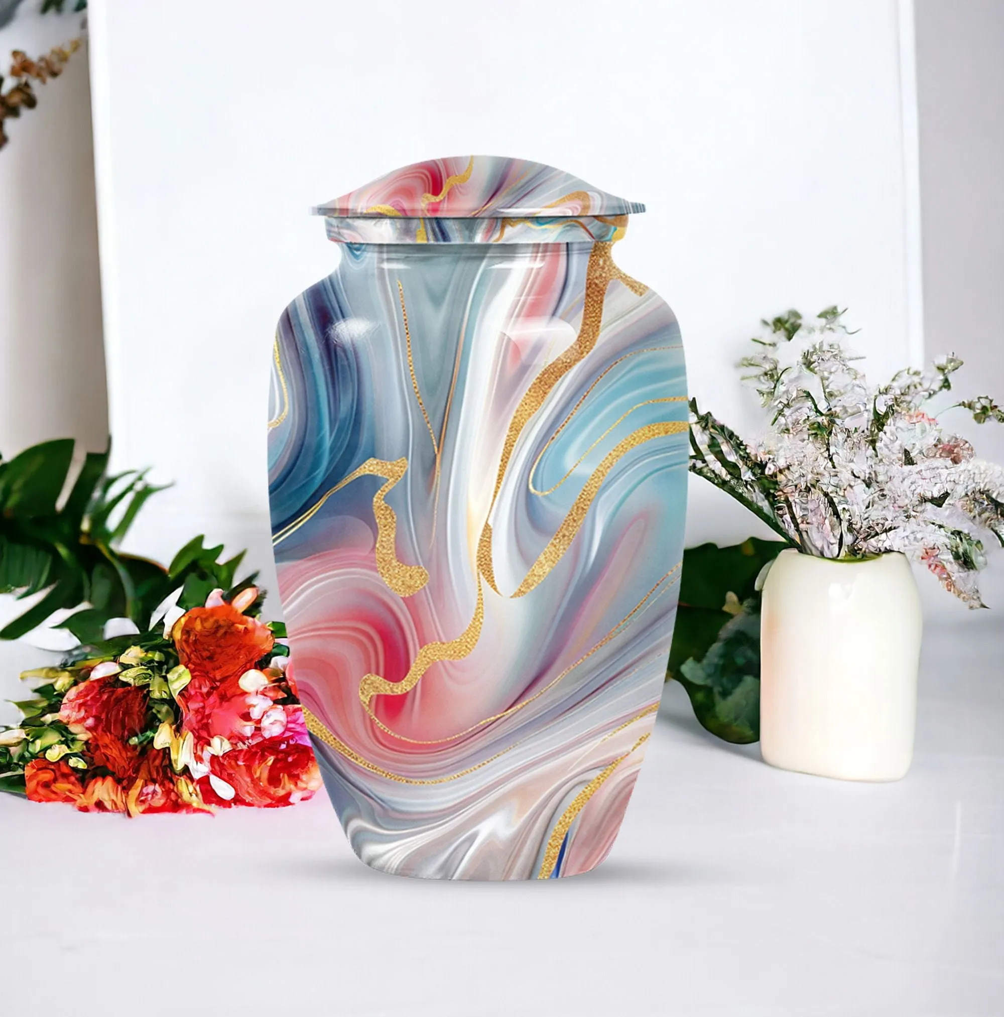 Abstract Eternity: Aesthetic Cremation Urn for Loved Ones