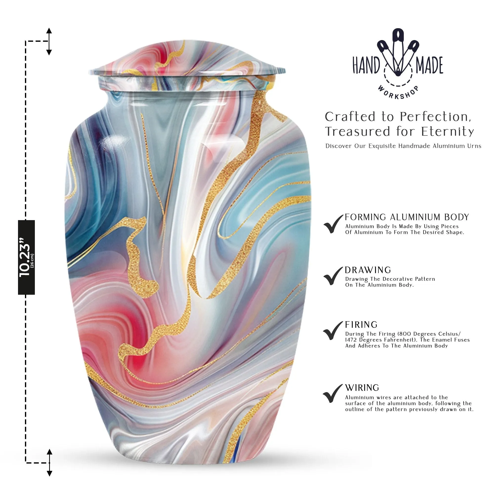 Abstract Eternity: Aesthetic Cremation Urn for Loved Ones