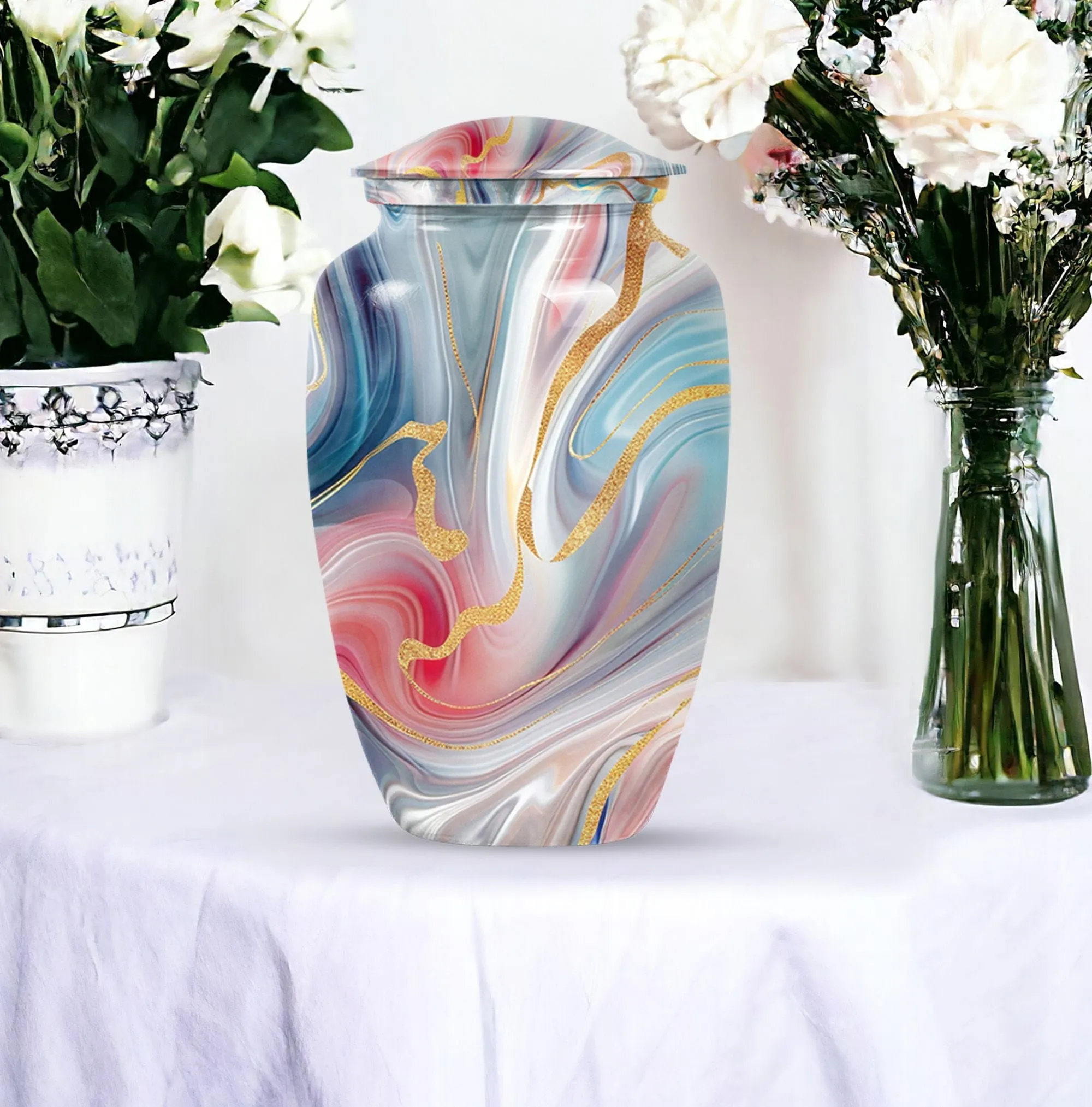 Abstract Eternity: Aesthetic Cremation Urn for Loved Ones
