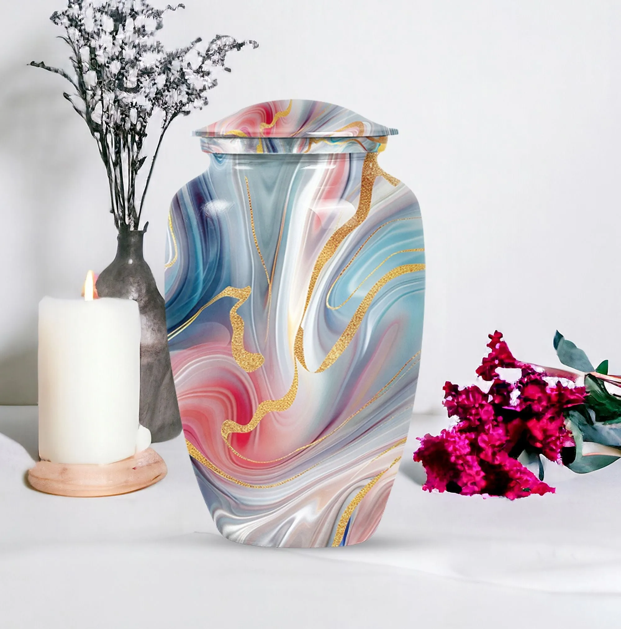 Abstract Eternity: Aesthetic Cremation Urn for Loved Ones