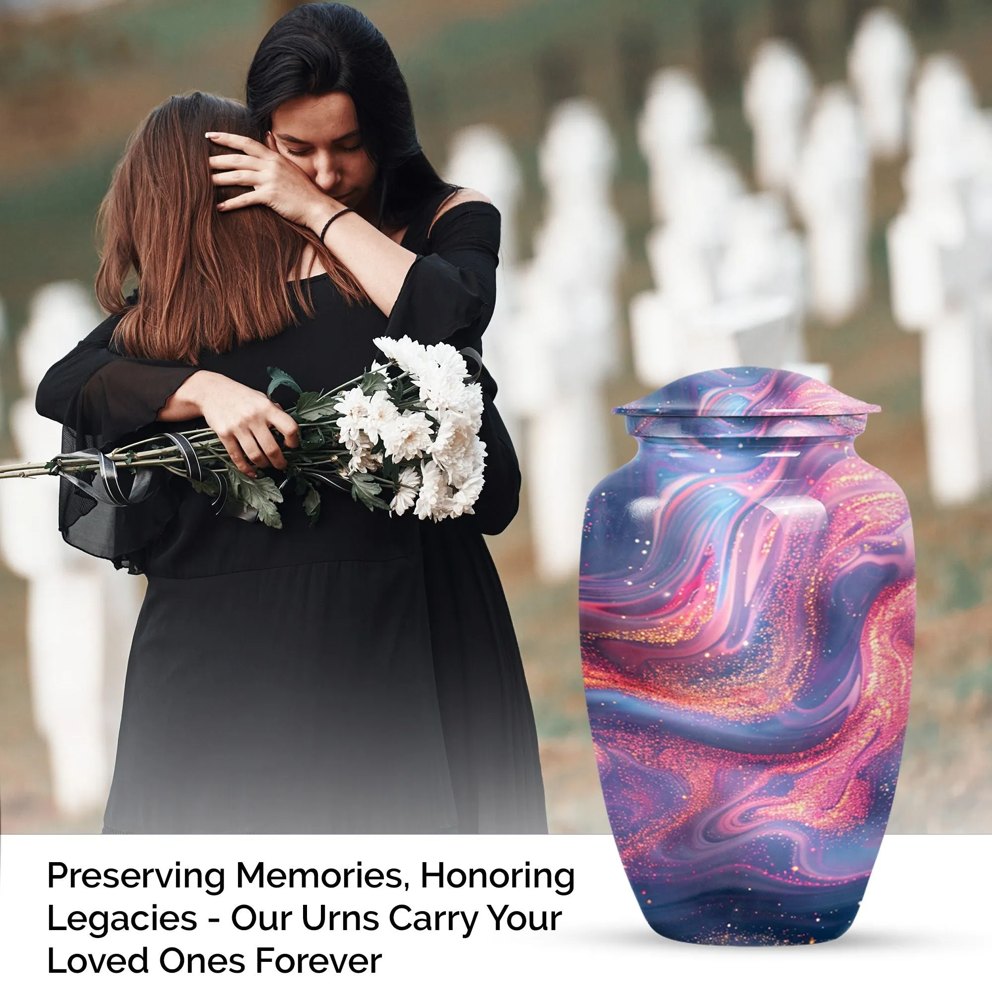 Abstract Eternity: Commemorative Urn for Ashes of Loved Ones