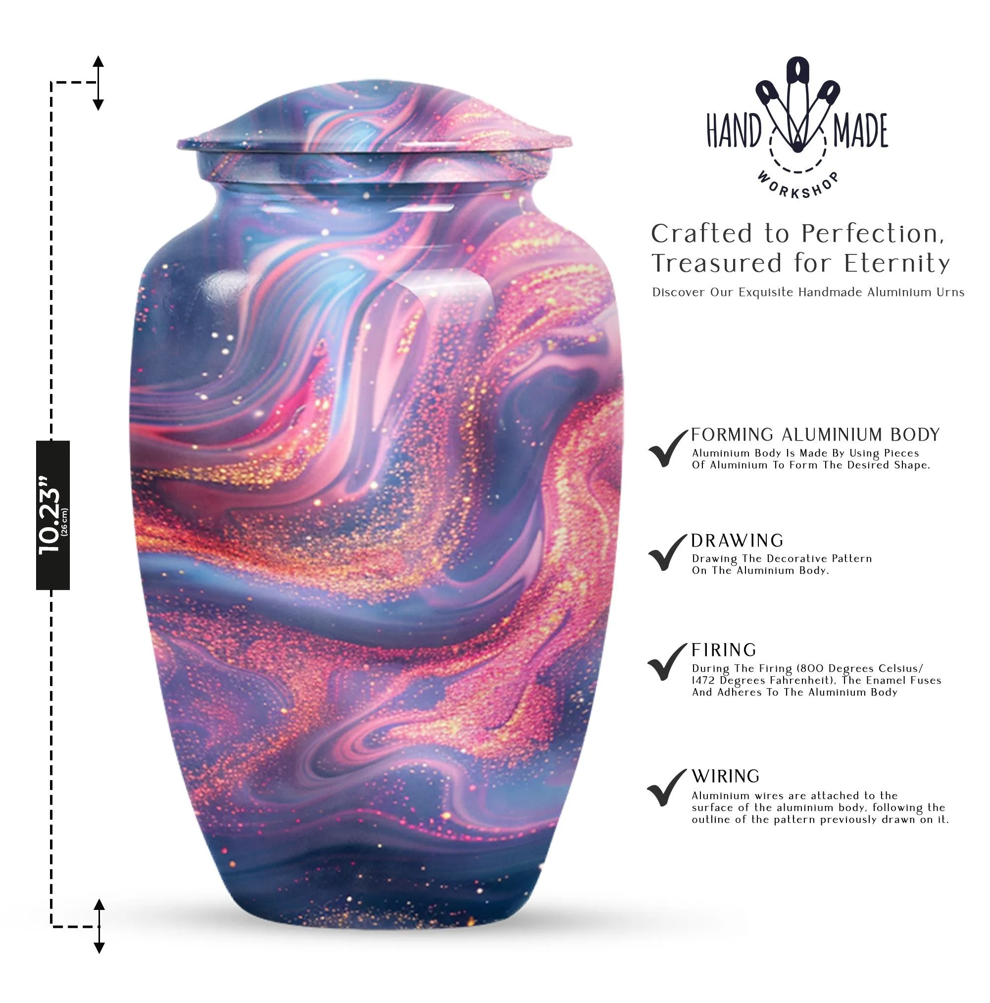 Abstract Eternity: Commemorative Urn for Ashes of Loved Ones