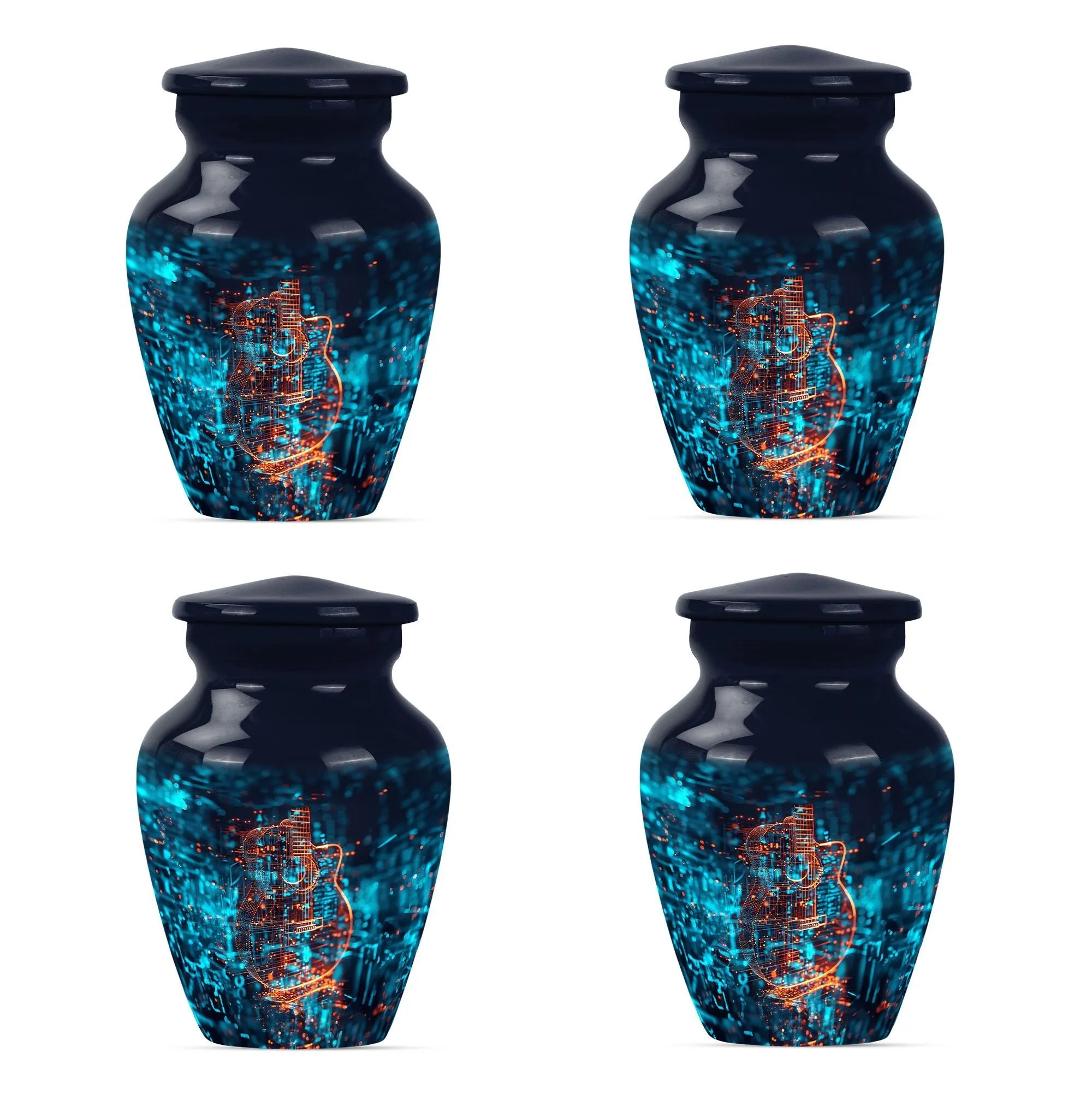 Abstract Guitar Urn: A Classy Cremation Choice for Women