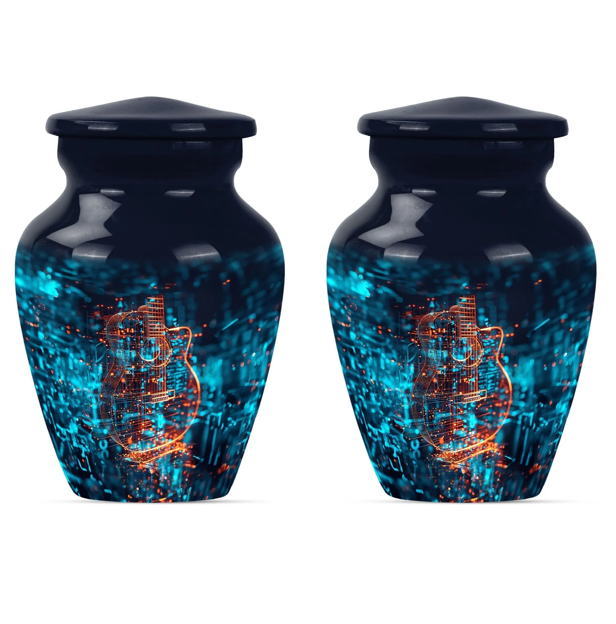 Abstract Guitar Urn: A Classy Cremation Choice for Women