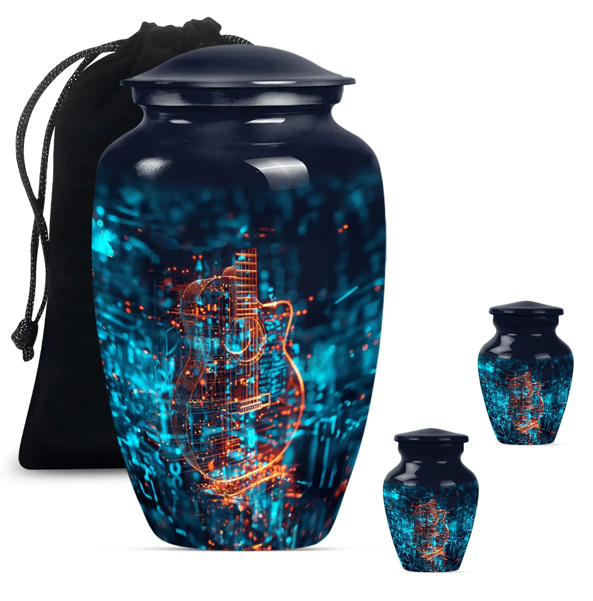 Abstract Guitar Urn: A Classy Cremation Choice for Women
