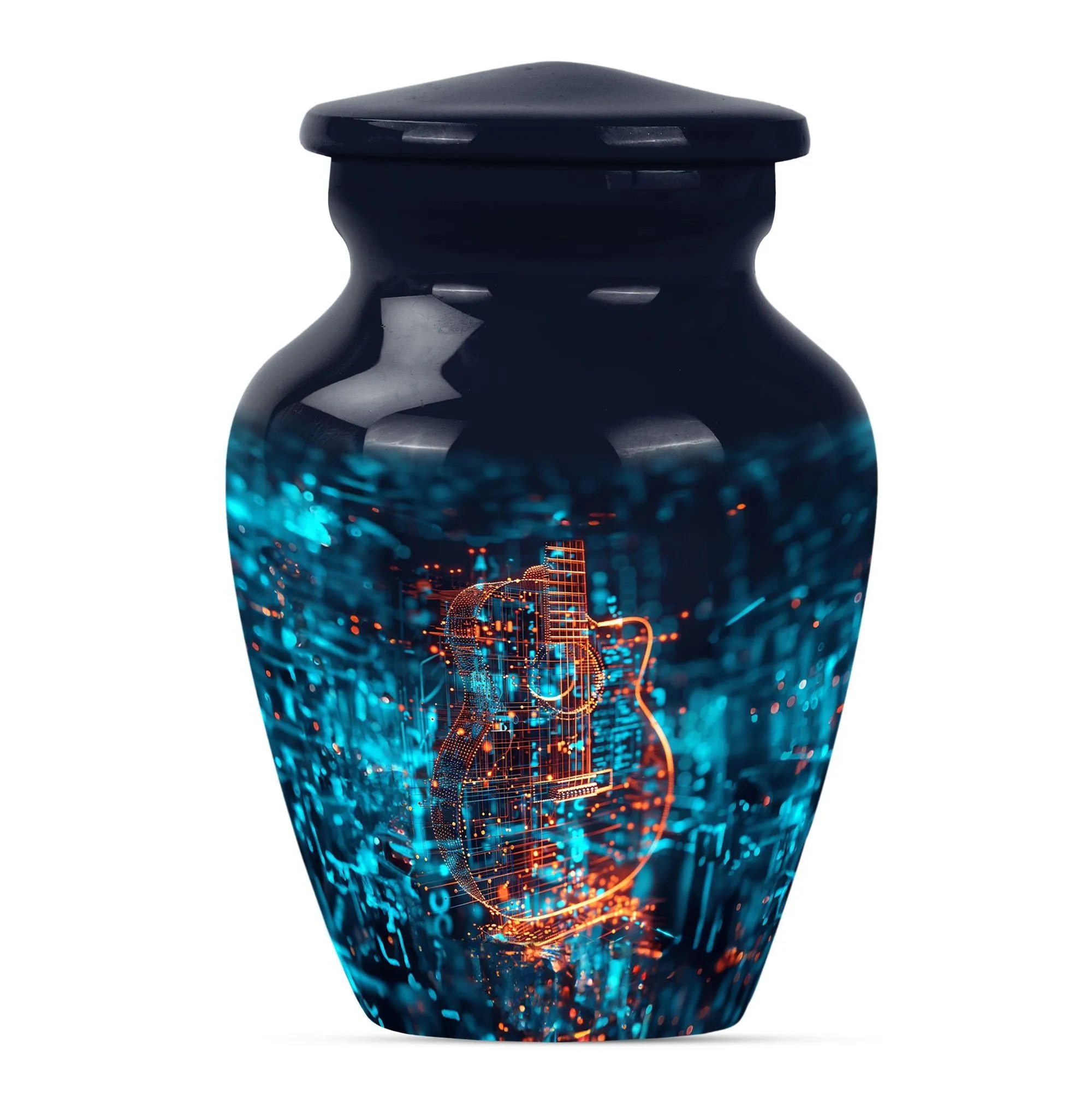 Abstract Guitar Urn: A Classy Cremation Choice for Women