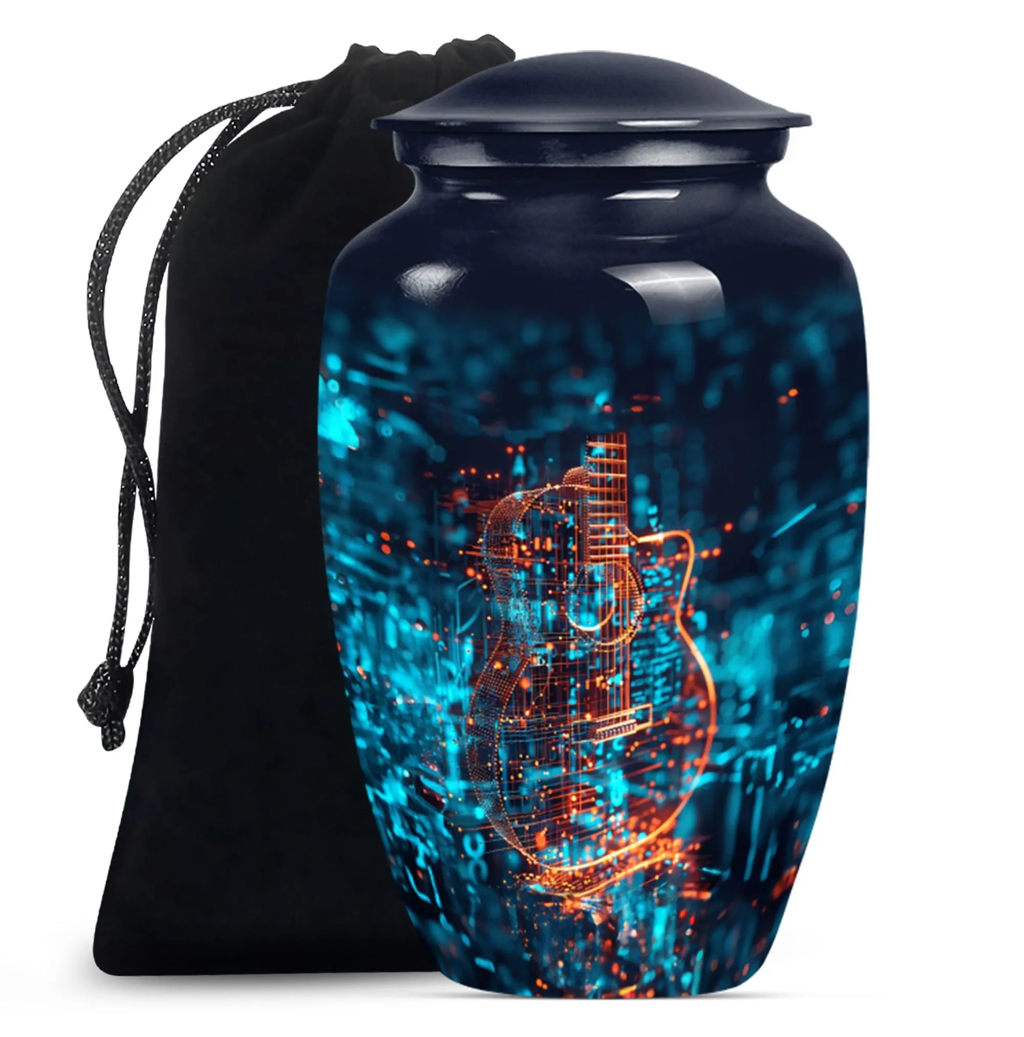 Abstract Guitar Urn: A Classy Cremation Choice for Women