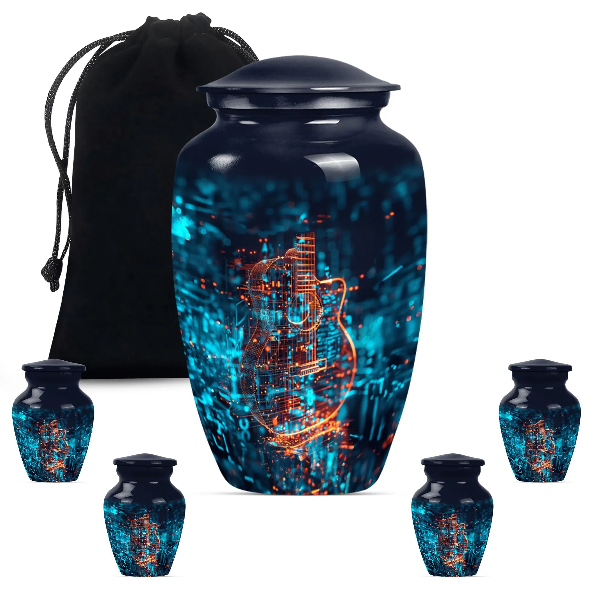 Abstract Guitar Urn: A Classy Cremation Choice for Women