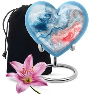 Abstract Heart: A Forever Memorial Urn for Cherishing Memories