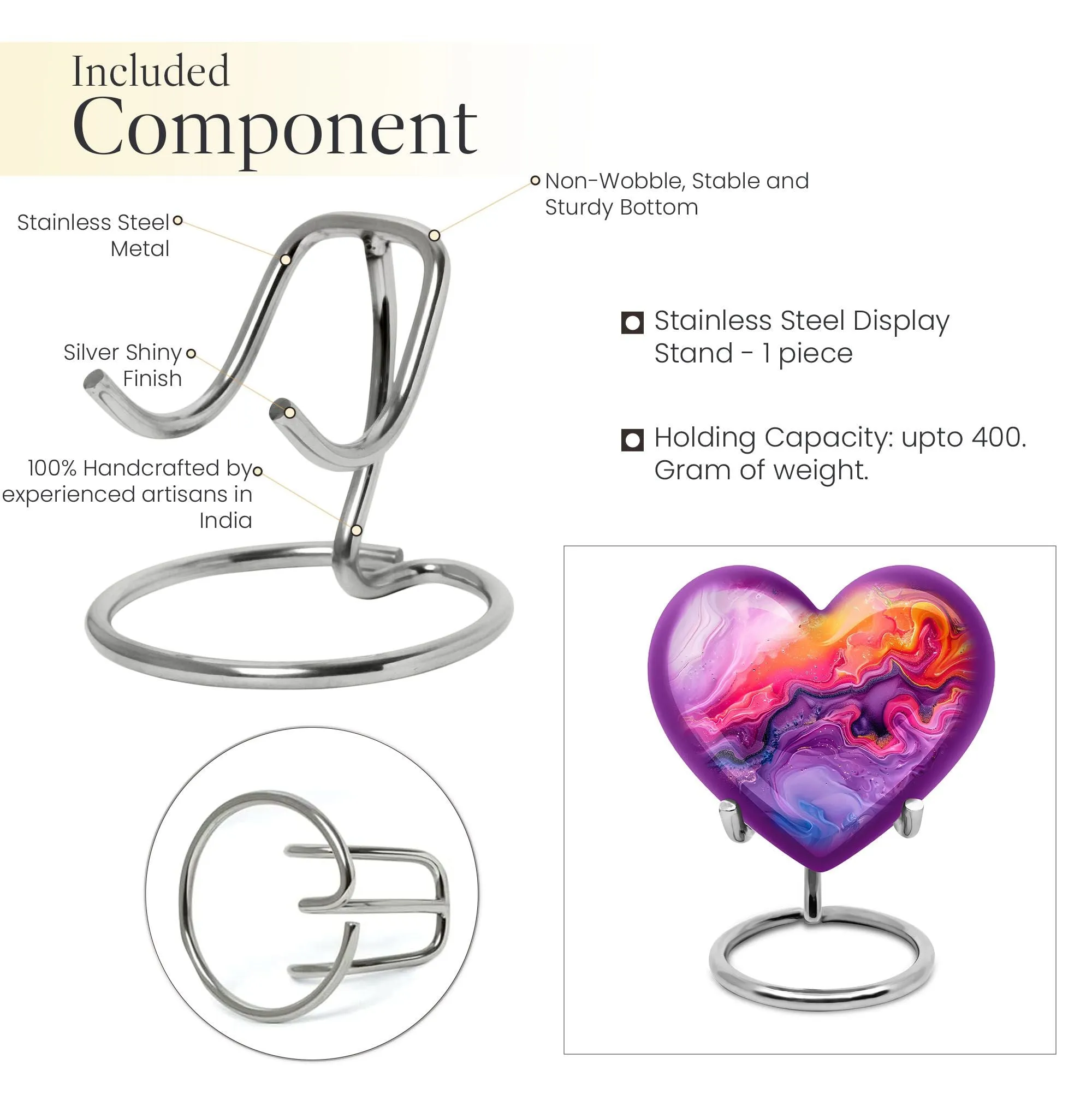 Abstract Love Remembrance - Large Burial Memorial Urn
