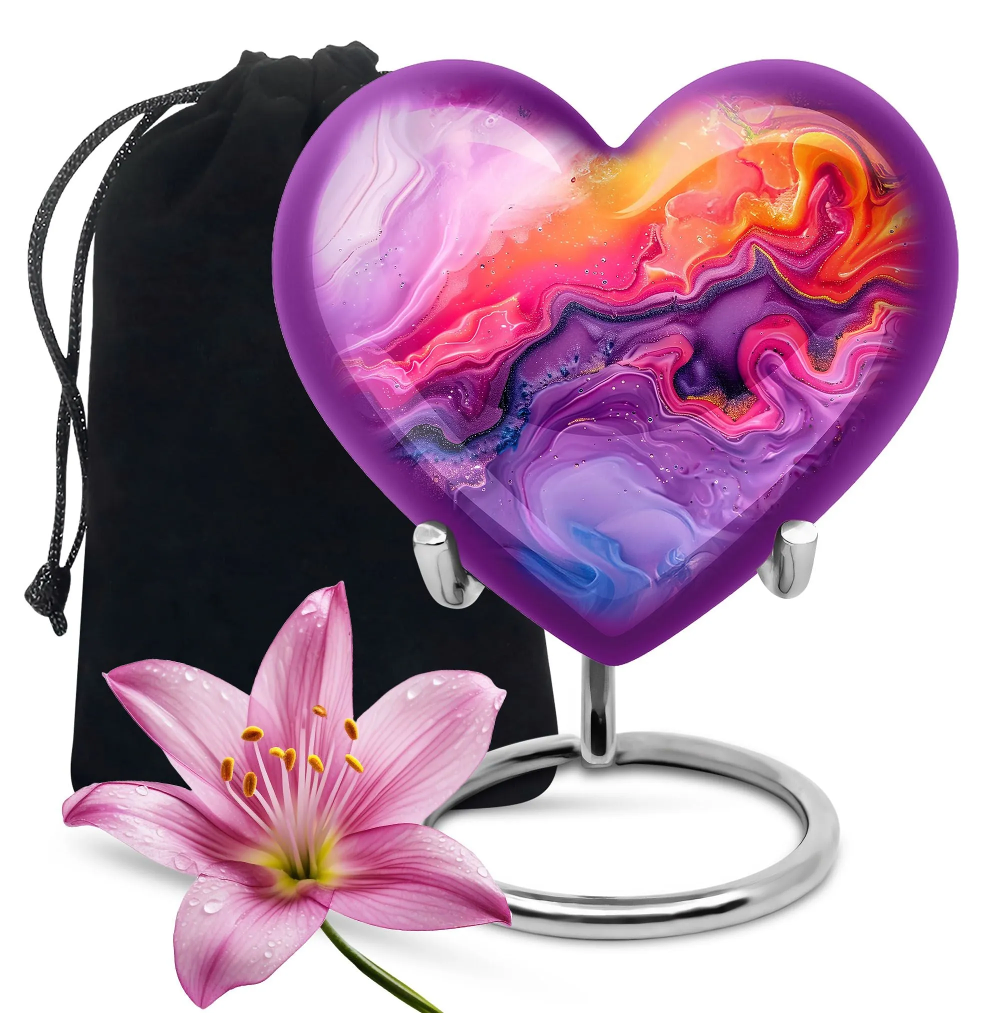 Abstract Love Remembrance - Large Burial Memorial Urn