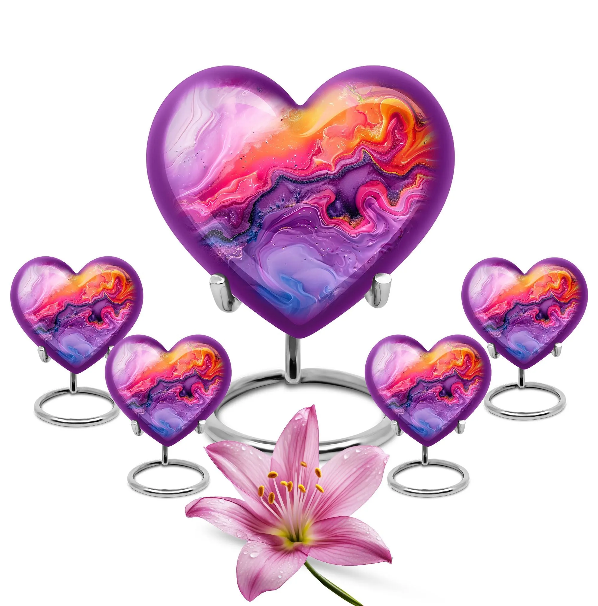 Abstract Love Remembrance - Large Burial Memorial Urn