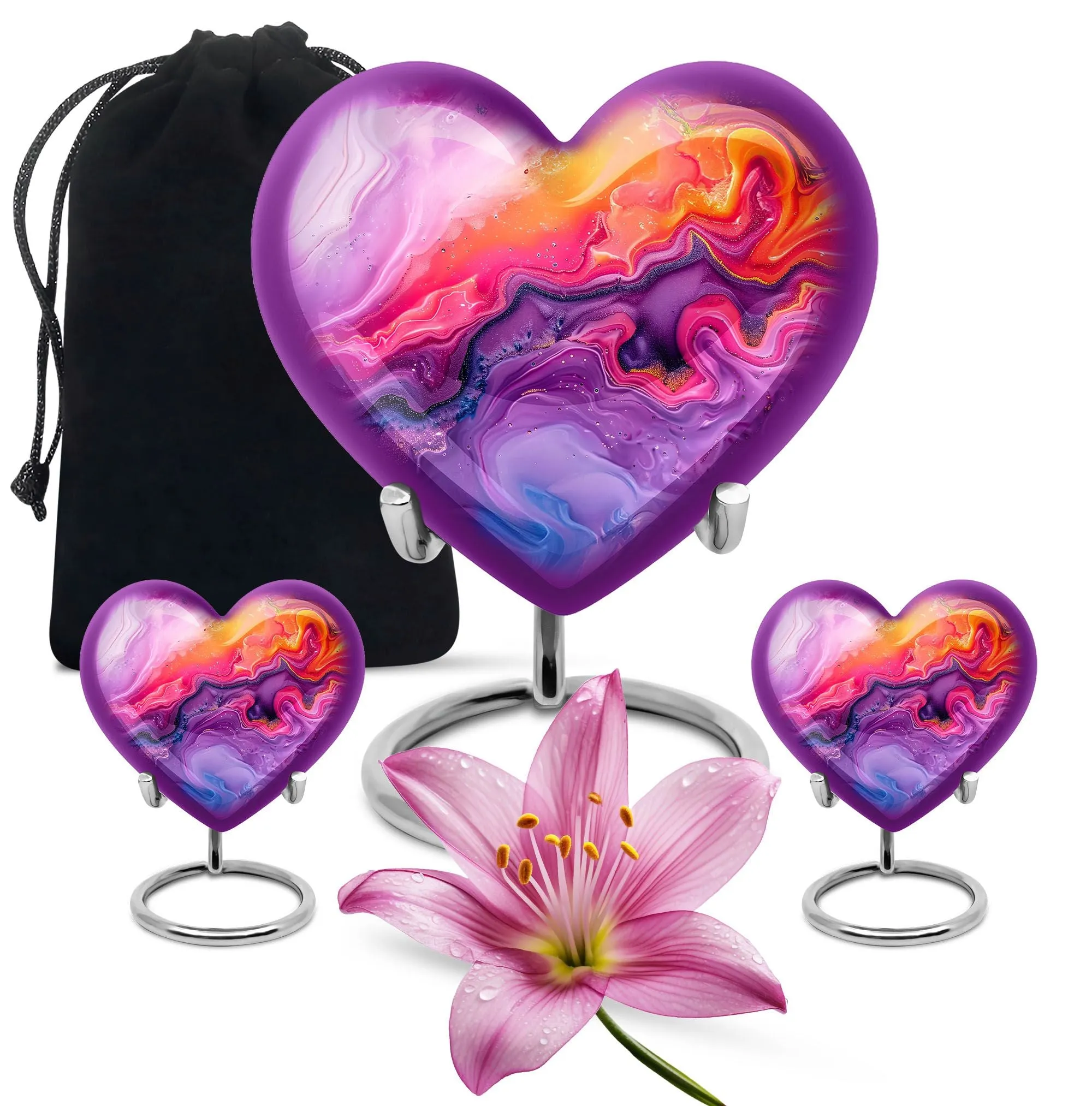Abstract Love Remembrance - Large Burial Memorial Urn