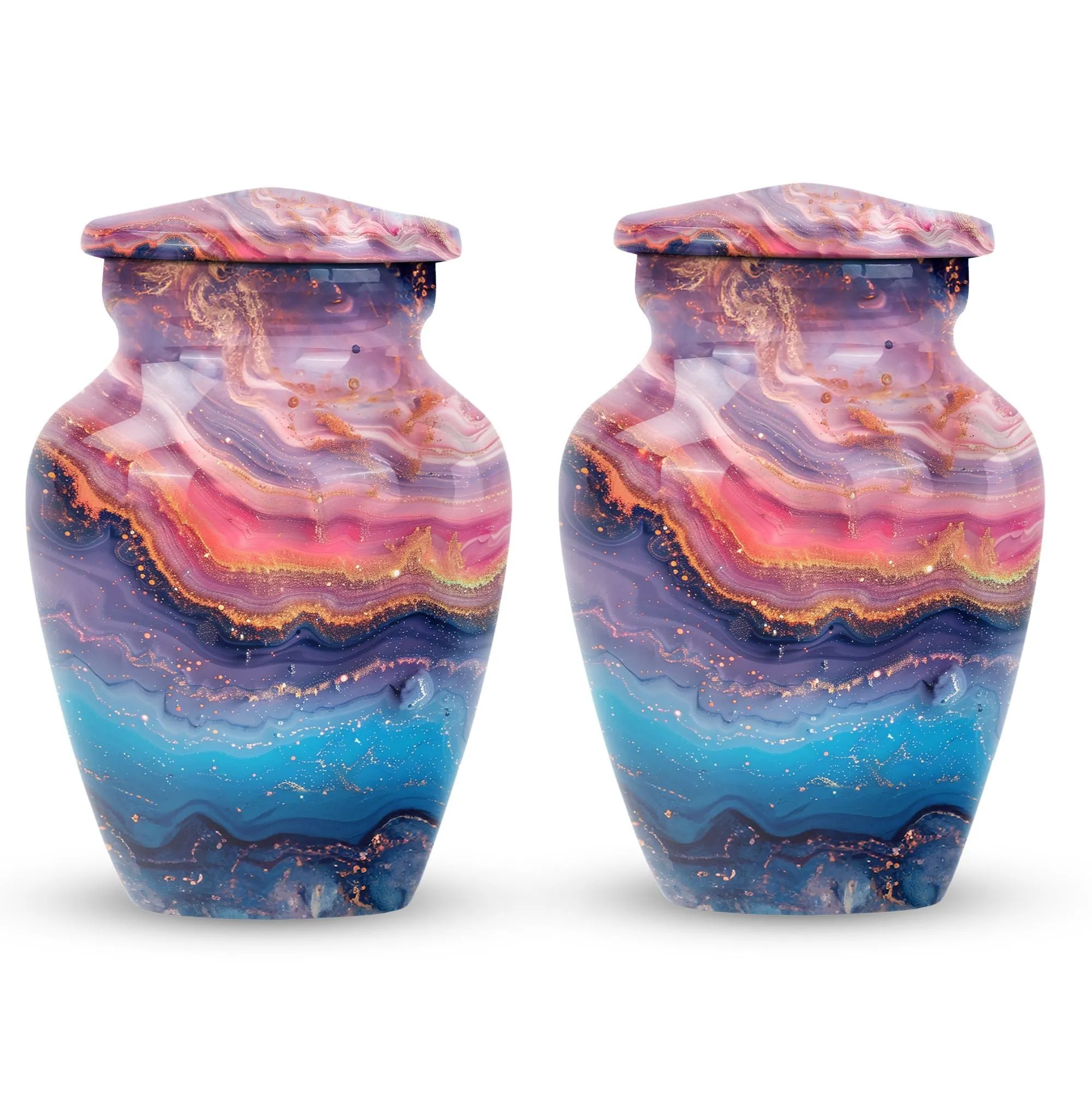 Abstract Spectra - Large Size Cremation Urn for Men