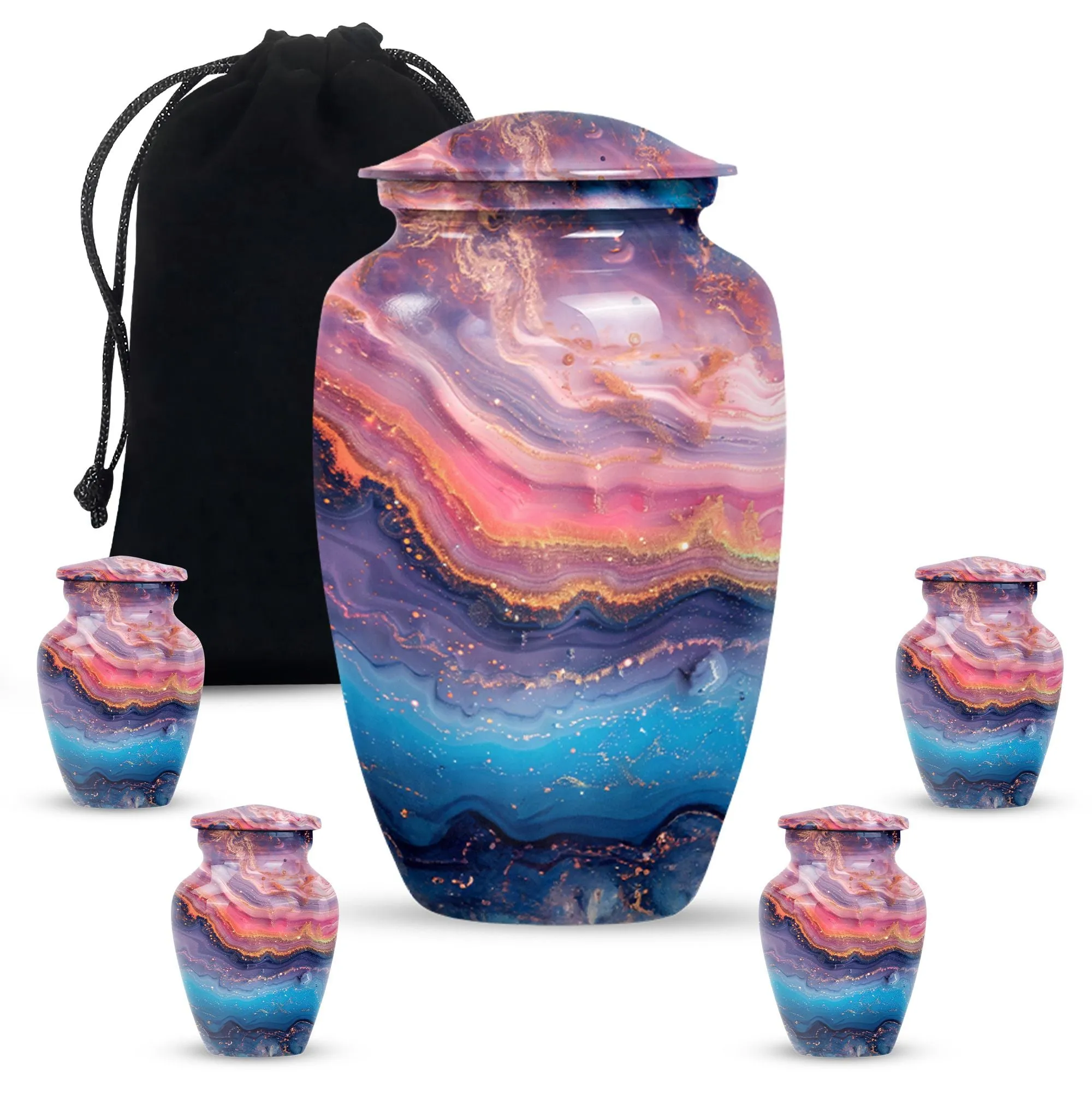 Abstract Spectra - Large Size Cremation Urn for Men