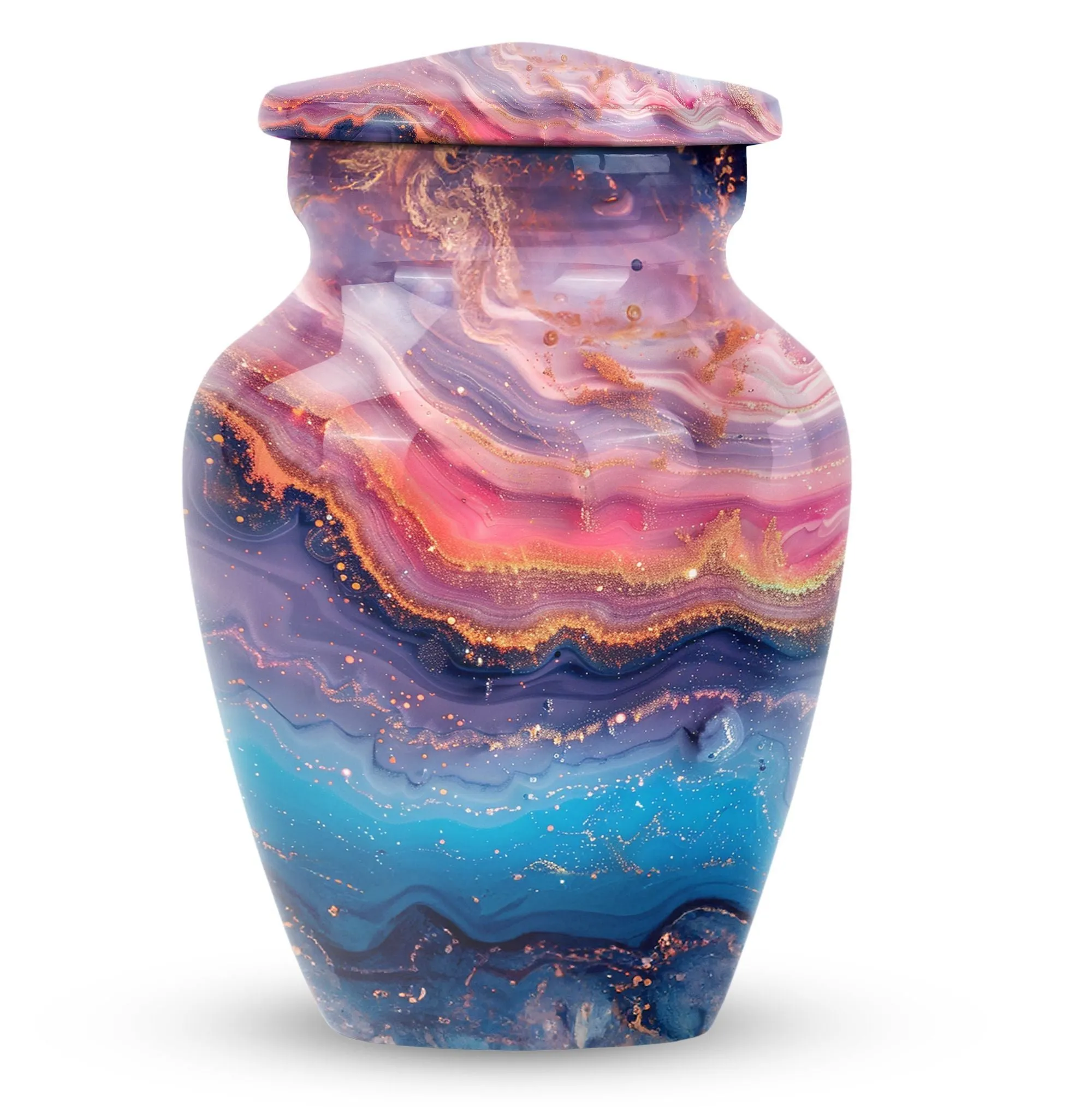 Abstract Spectra - Large Size Cremation Urn for Men