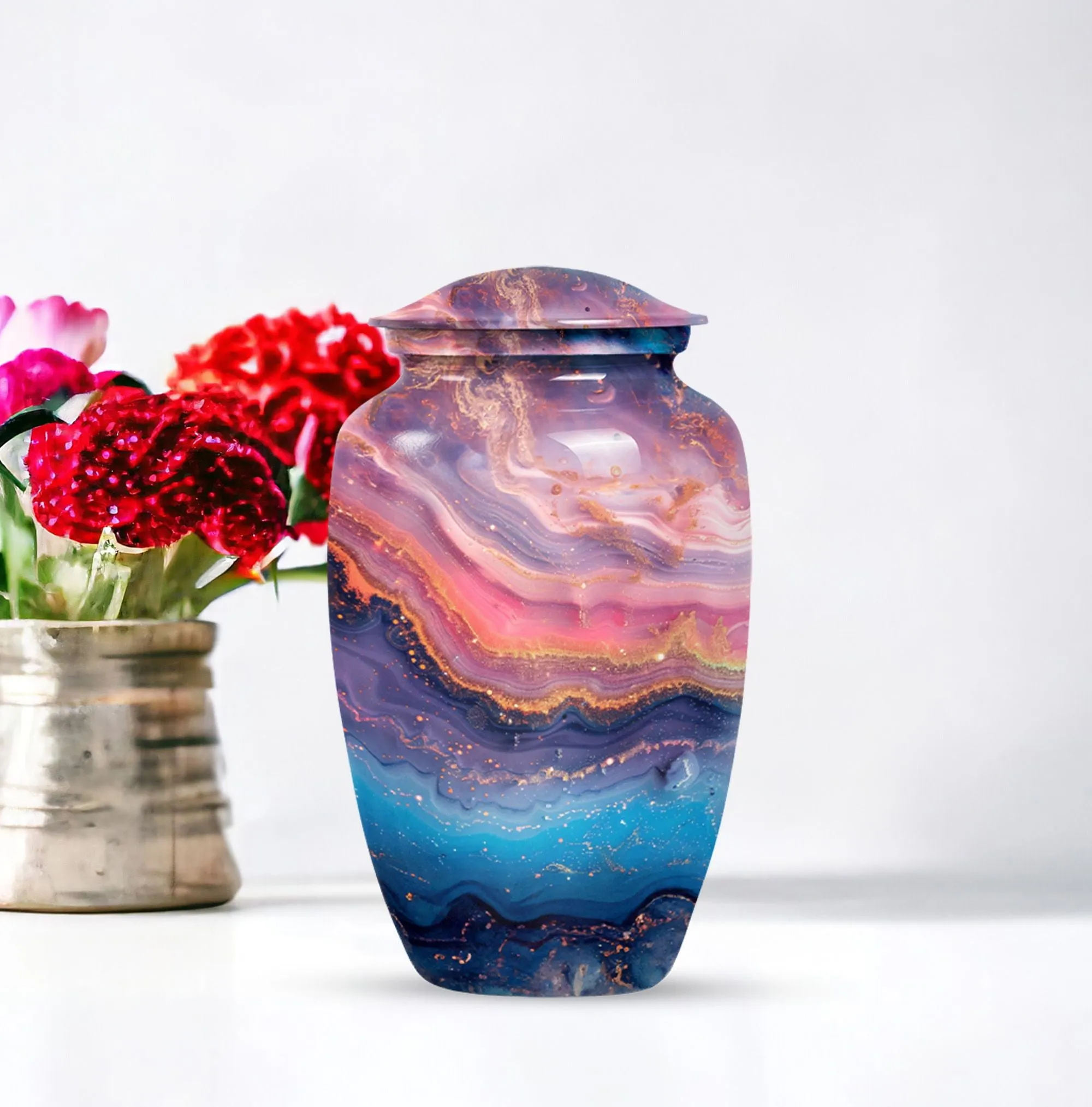 Abstract Spectra - Large Size Cremation Urn for Men