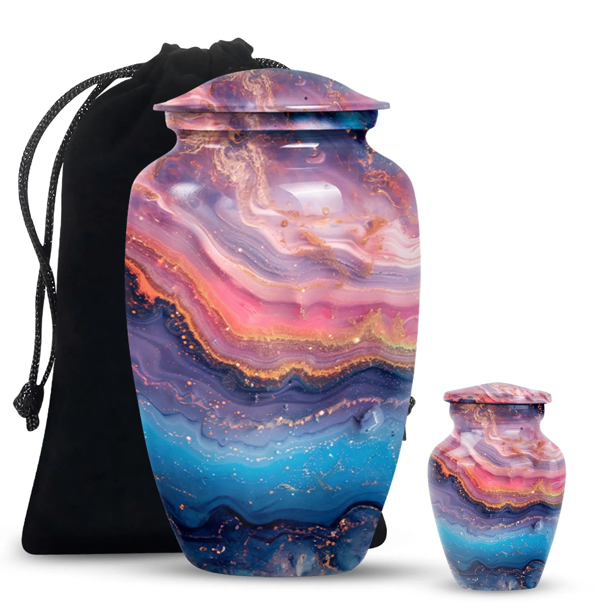 Abstract Spectra - Large Size Cremation Urn for Men