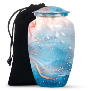 Abstract Tribute: Elegant Memorial Burial Keepsake Urn