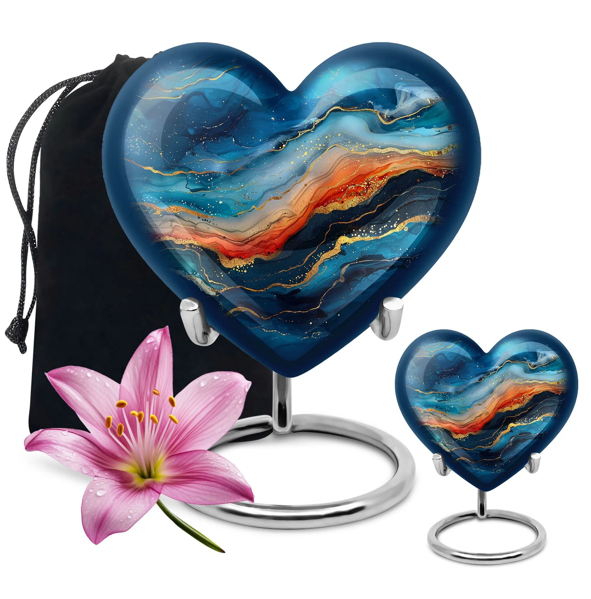 Abstract Urn Treasure - Memorial Encore for Sublime Farewell