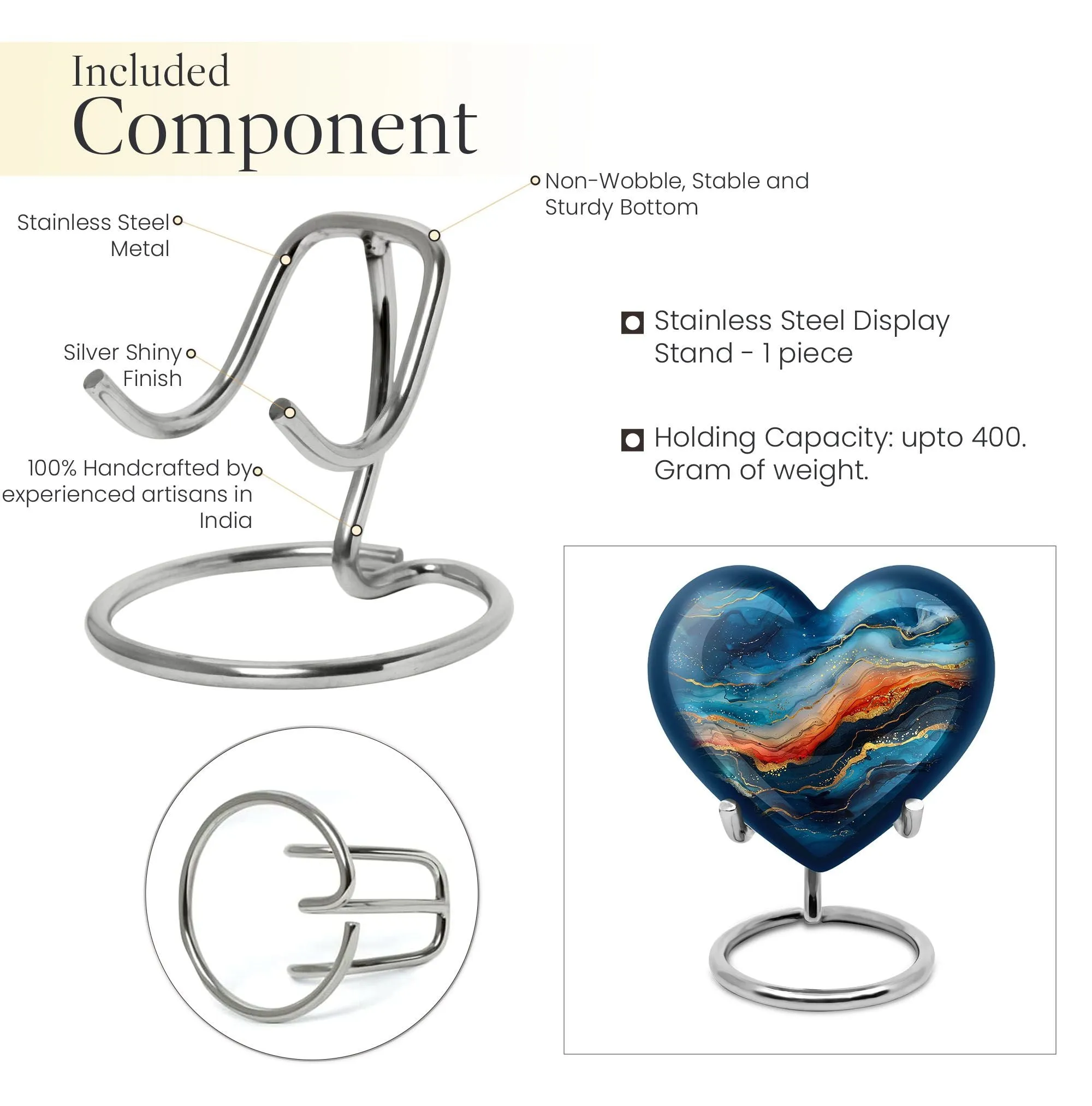 Abstract Urn Treasure - Memorial Encore for Sublime Farewell
