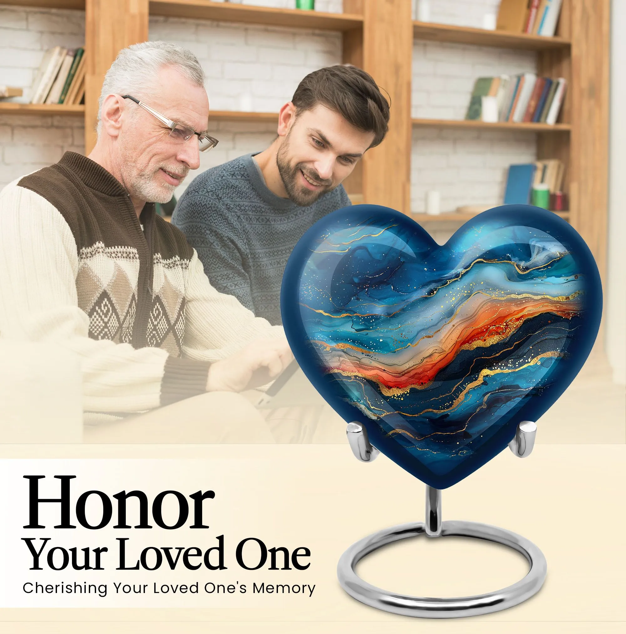 Abstract Urn Treasure - Memorial Encore for Sublime Farewell