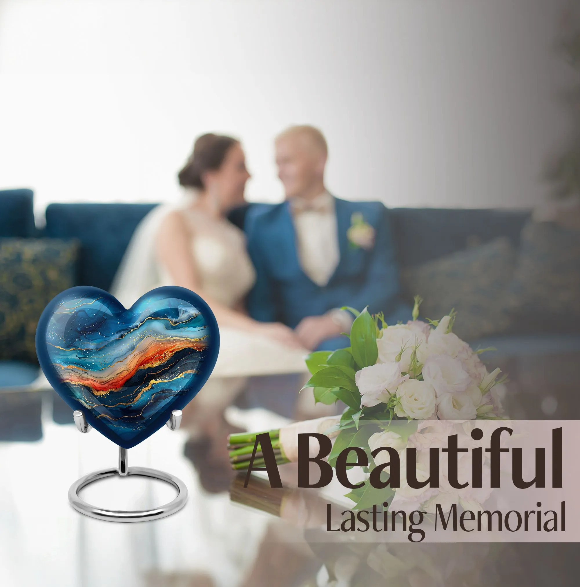 Abstract Urn Treasure - Memorial Encore for Sublime Farewell