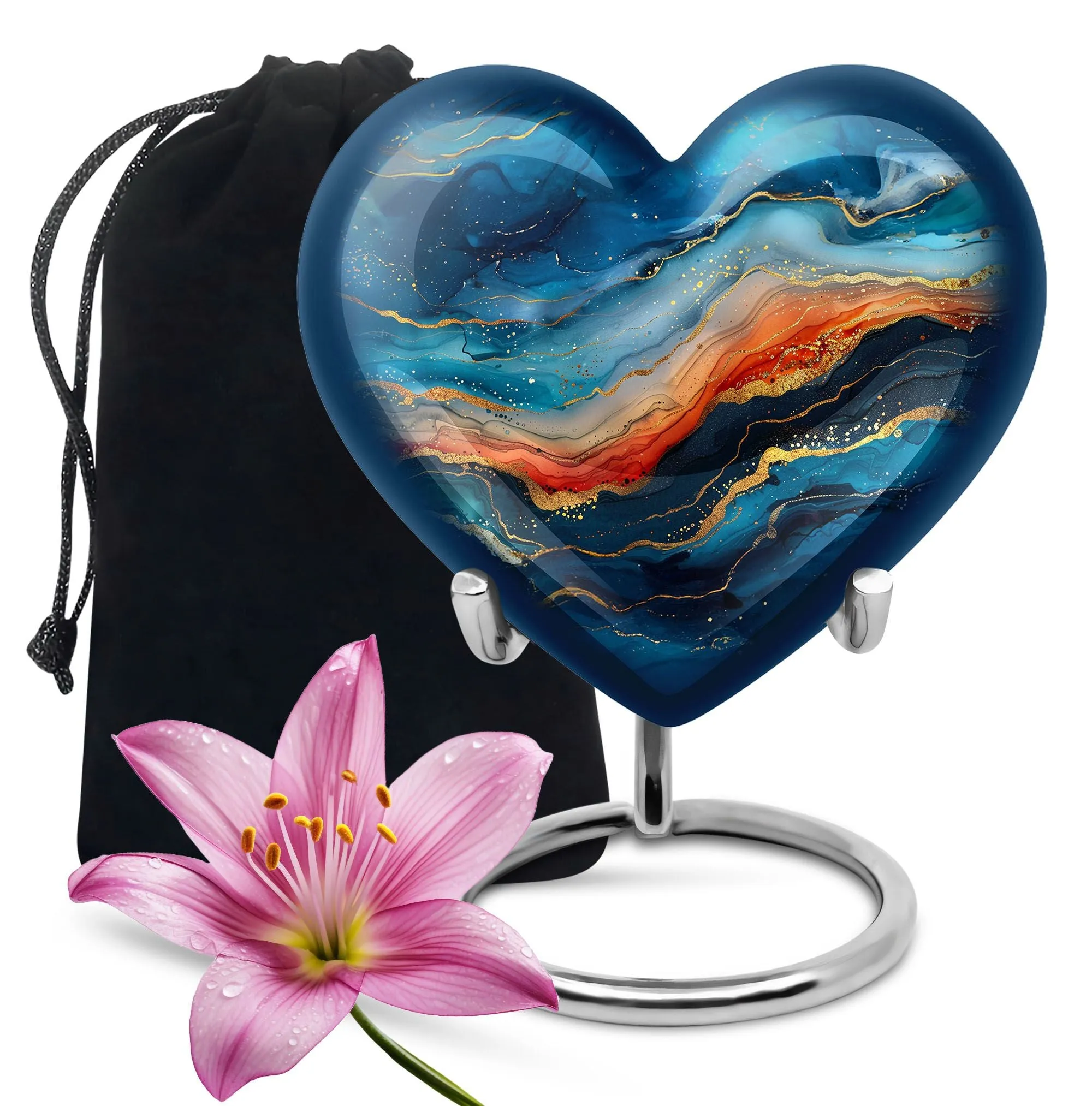 Abstract Urn Treasure - Memorial Encore for Sublime Farewell