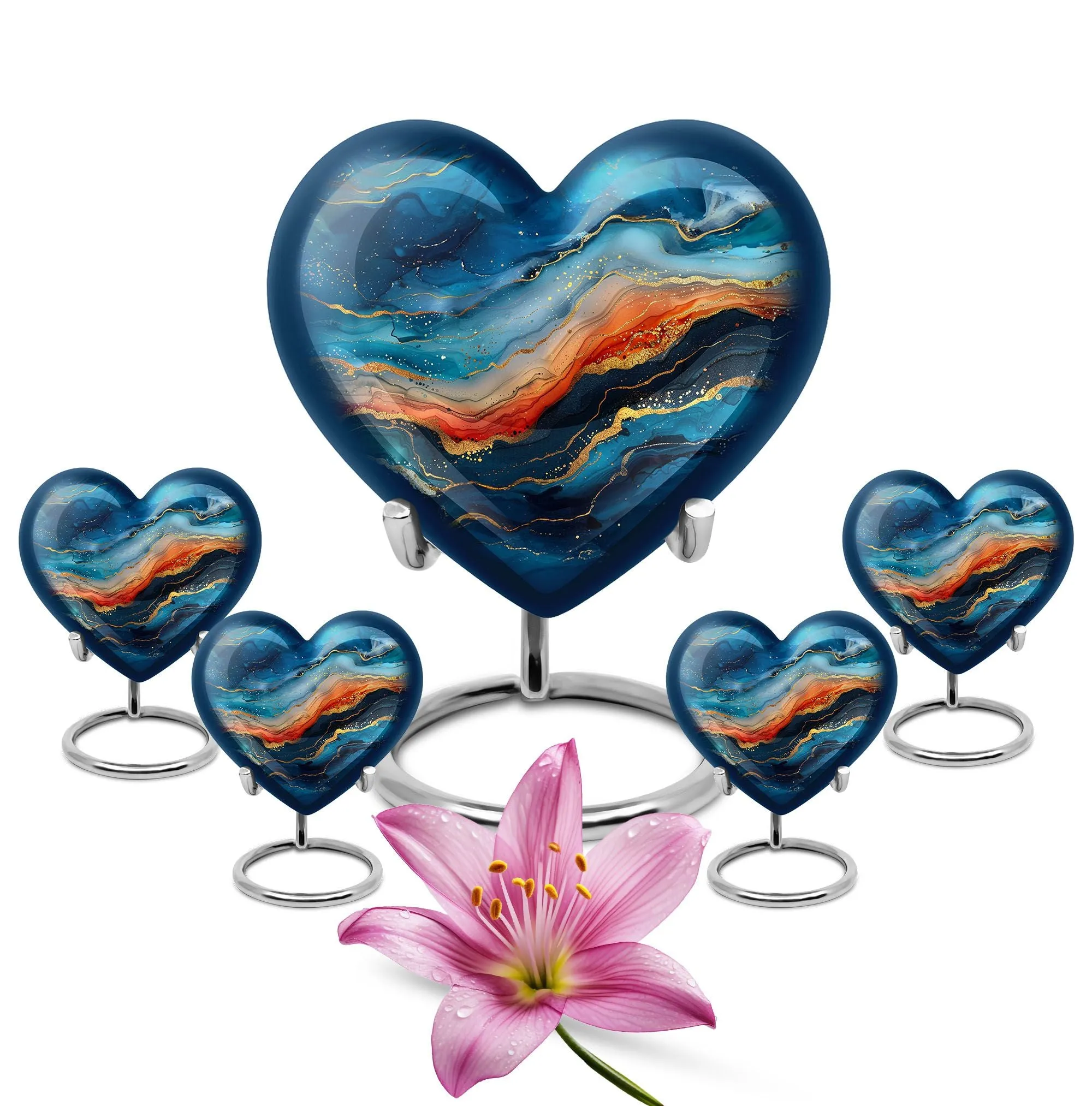 Abstract Urn Treasure - Memorial Encore for Sublime Farewell