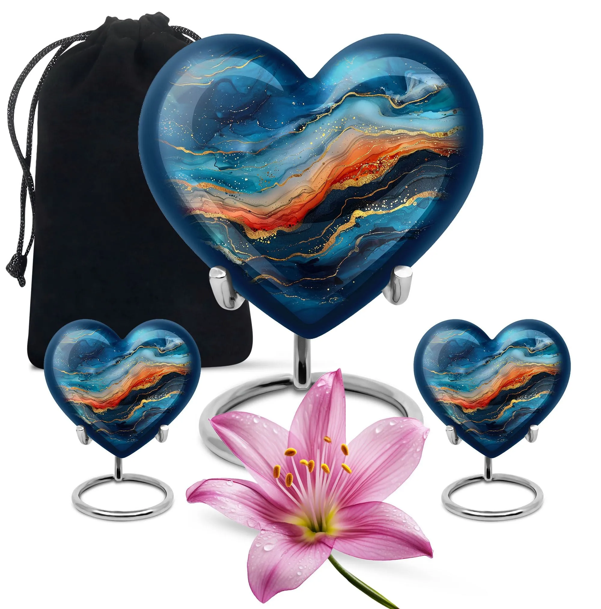 Abstract Urn Treasure - Memorial Encore for Sublime Farewell