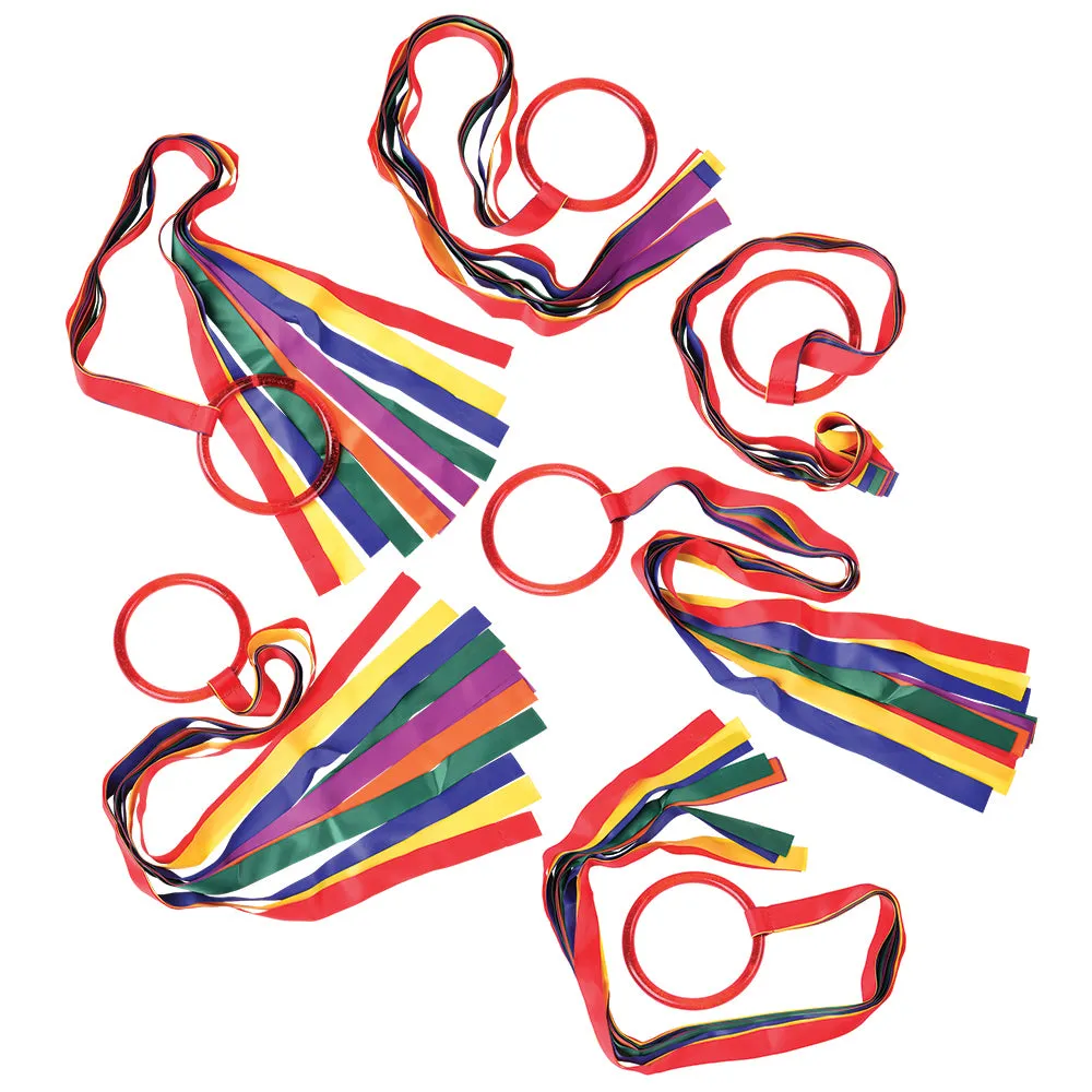 Active Play Essentials Bundle | 18-Piece Gross Motor Set with Ribbon Hoops, Ankle Hoops & Playground Balls