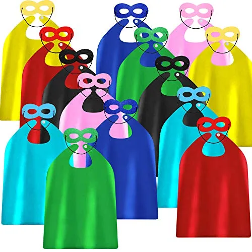 Adjoy Kids Superhero Capes and Masks