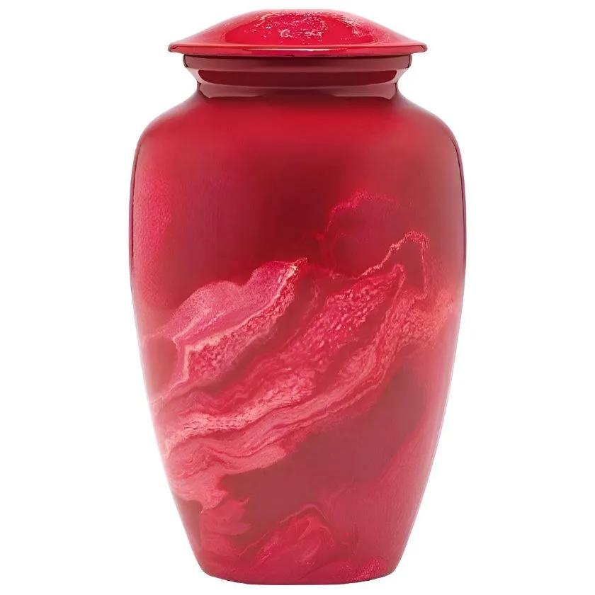 Adult cremation urn | Low coat value  Ash Urn  | Great Human ash urn | Ruby Swirl | Quality Urns For Less