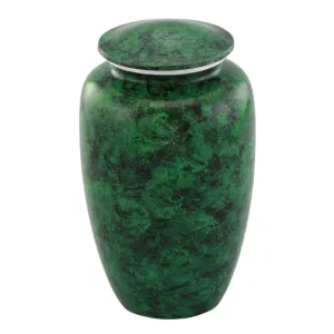 Adult cremation urn | Low cost value  Ash Urn  | Great Human ash urn | Mottled Green | Quality Urns For Less
