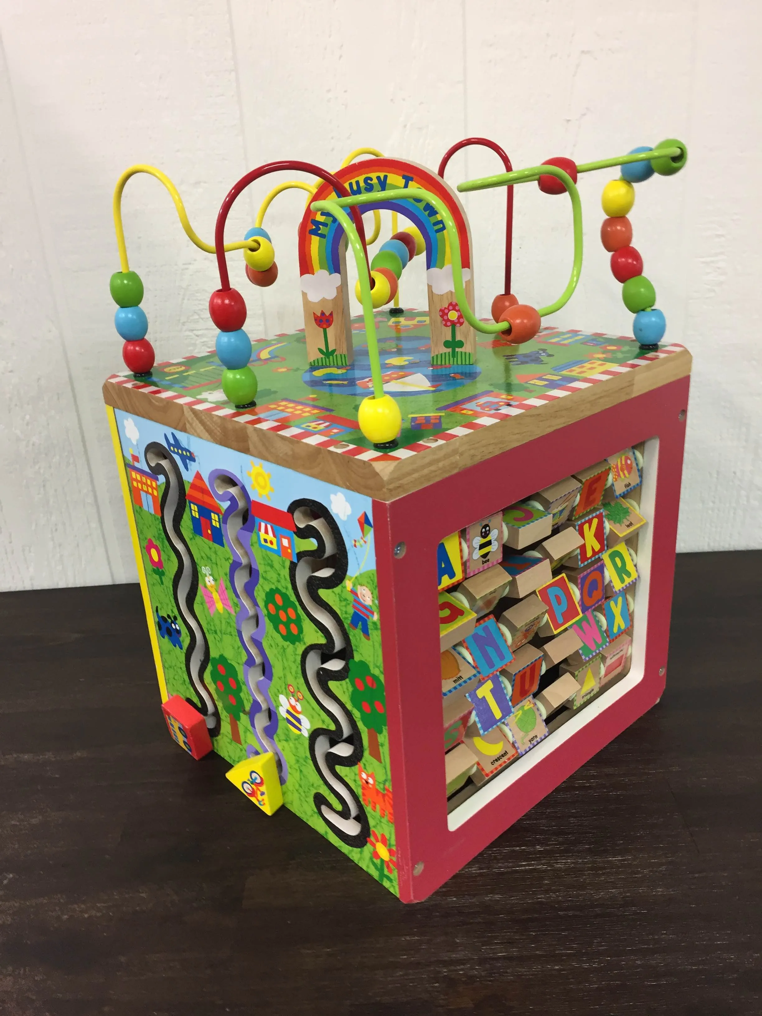 ALEX Toys Discover My Busy Town Wooden Activity Cube