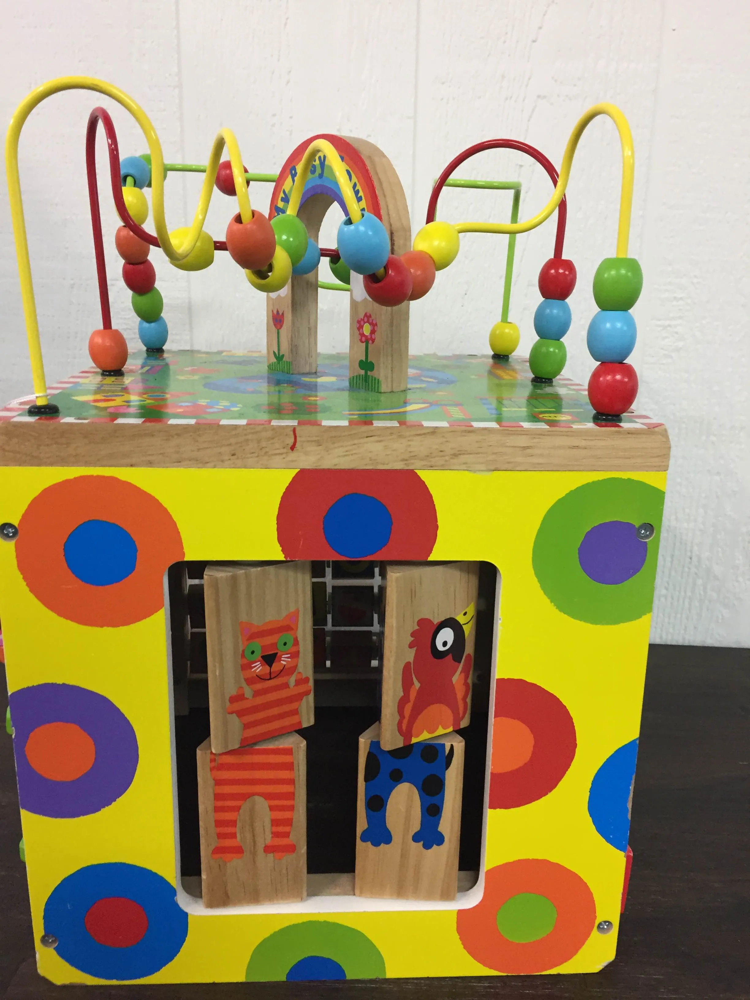 ALEX Toys Discover My Busy Town Wooden Activity Cube