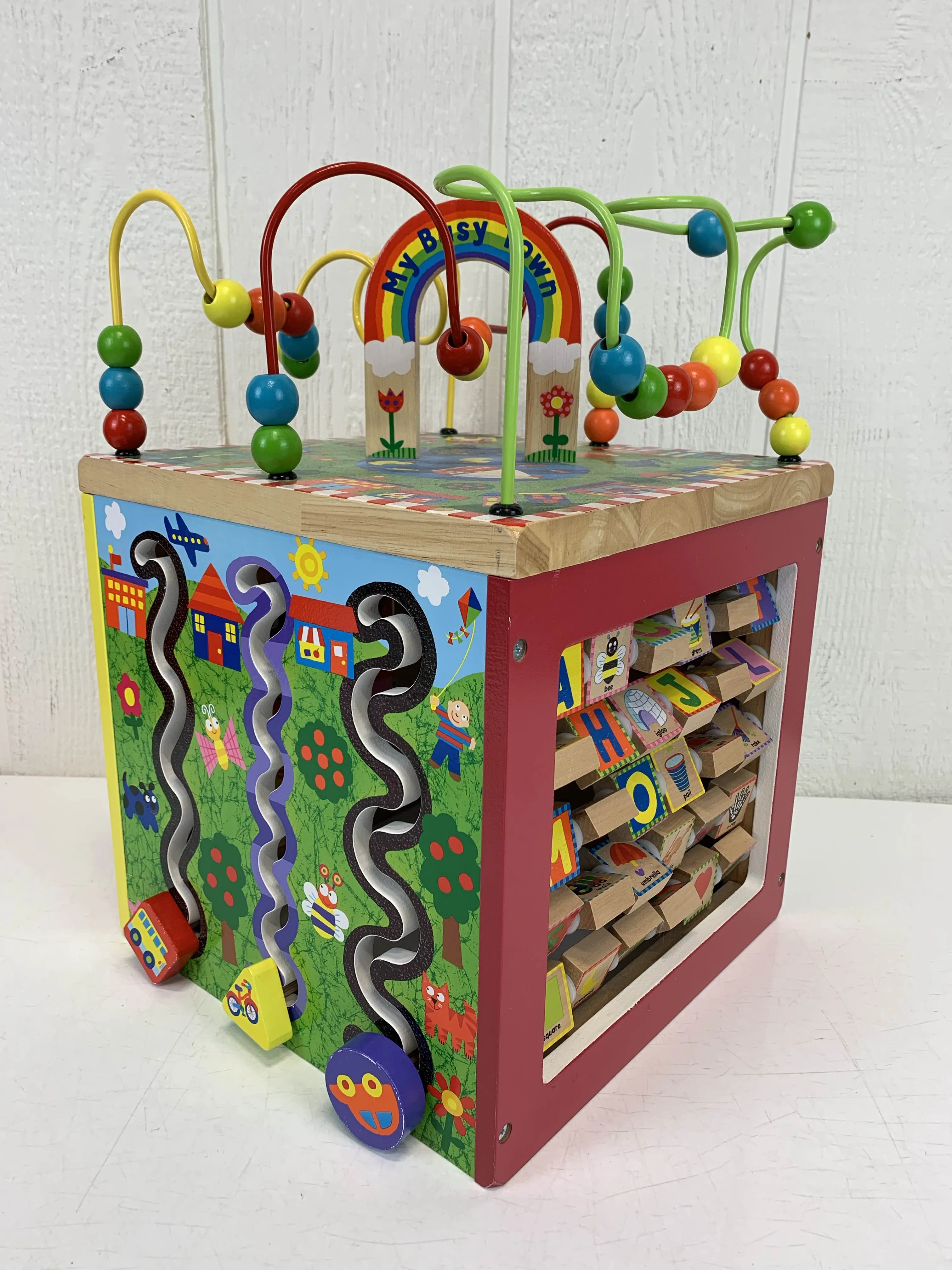 ALEX Toys Discover My Busy Town Wooden Activity Cube