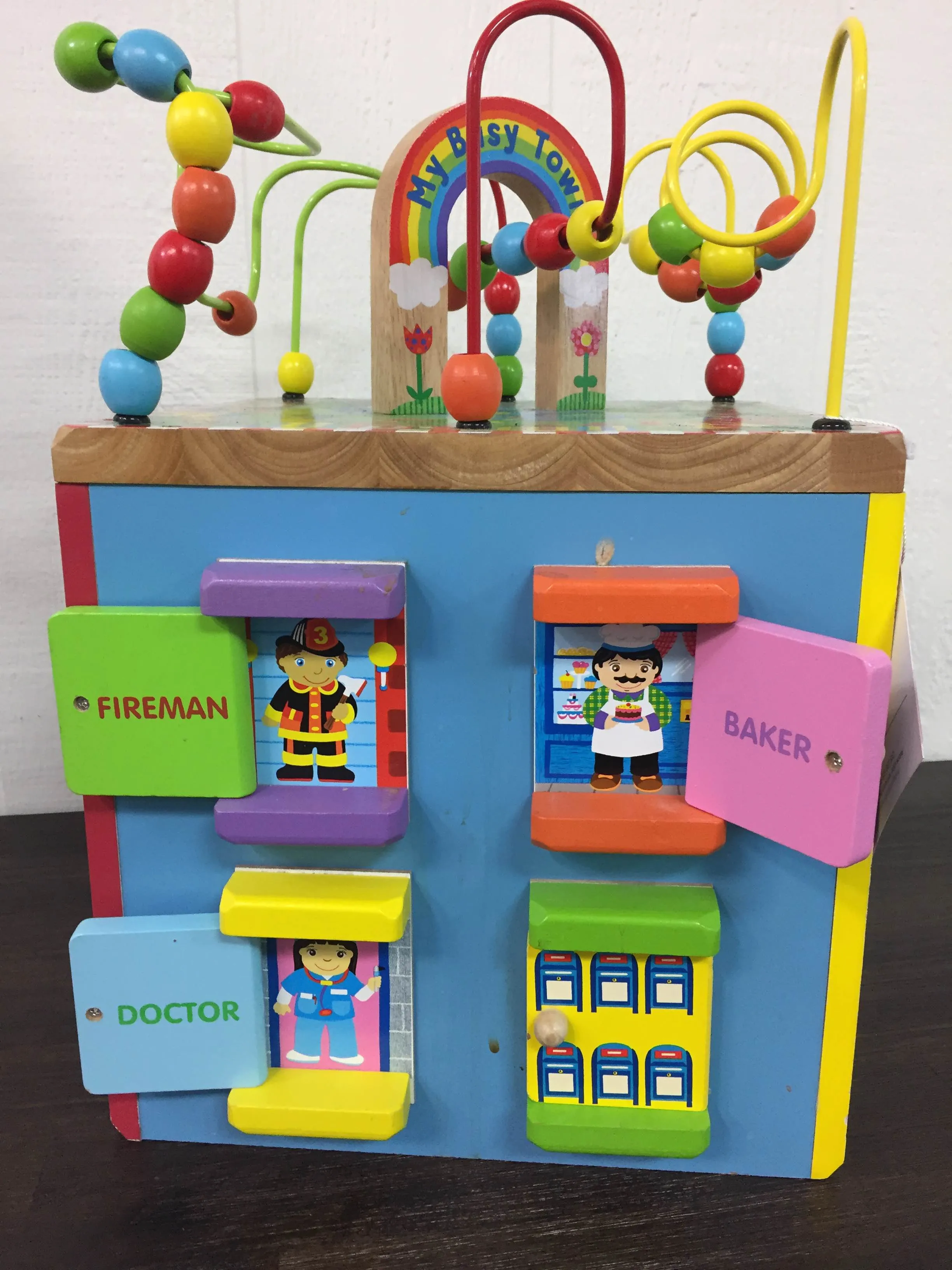 ALEX Toys Discover My Busy Town Wooden Activity Cube