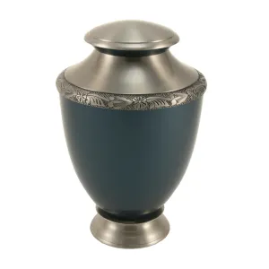 Artisan Indigo Cremation Urn In Large