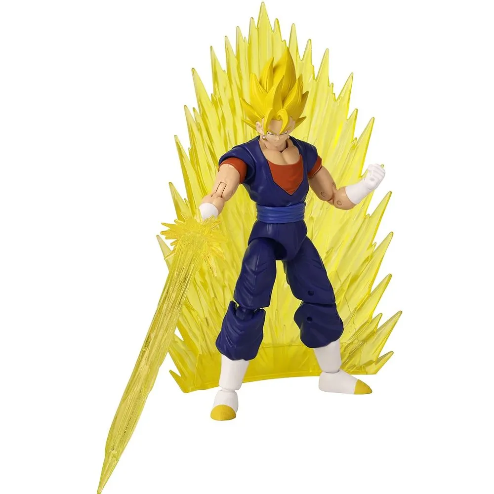 BANDAI AMERICA 37142 Dragon Ball Super - Super Saiyan Vegito 6" Action Figure Power Up Pack