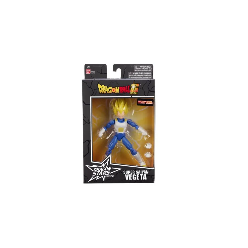 Bandai Dragonball Super Dragon Stars Super Saiyan Vegeta-Version 2 6.5" Action Figure