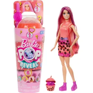 Barbie HTJ22 Pop Reveal Boba Tea Series Fashion Doll & Accessories Set with 8 Surprises