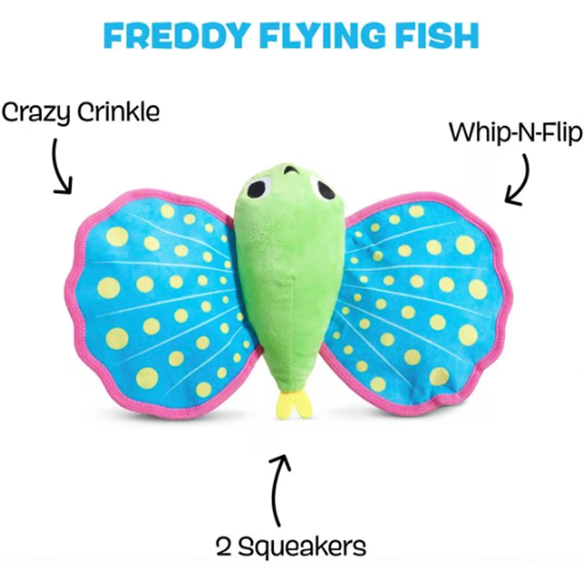 Bark Freddy Flying Fish Dog Toy