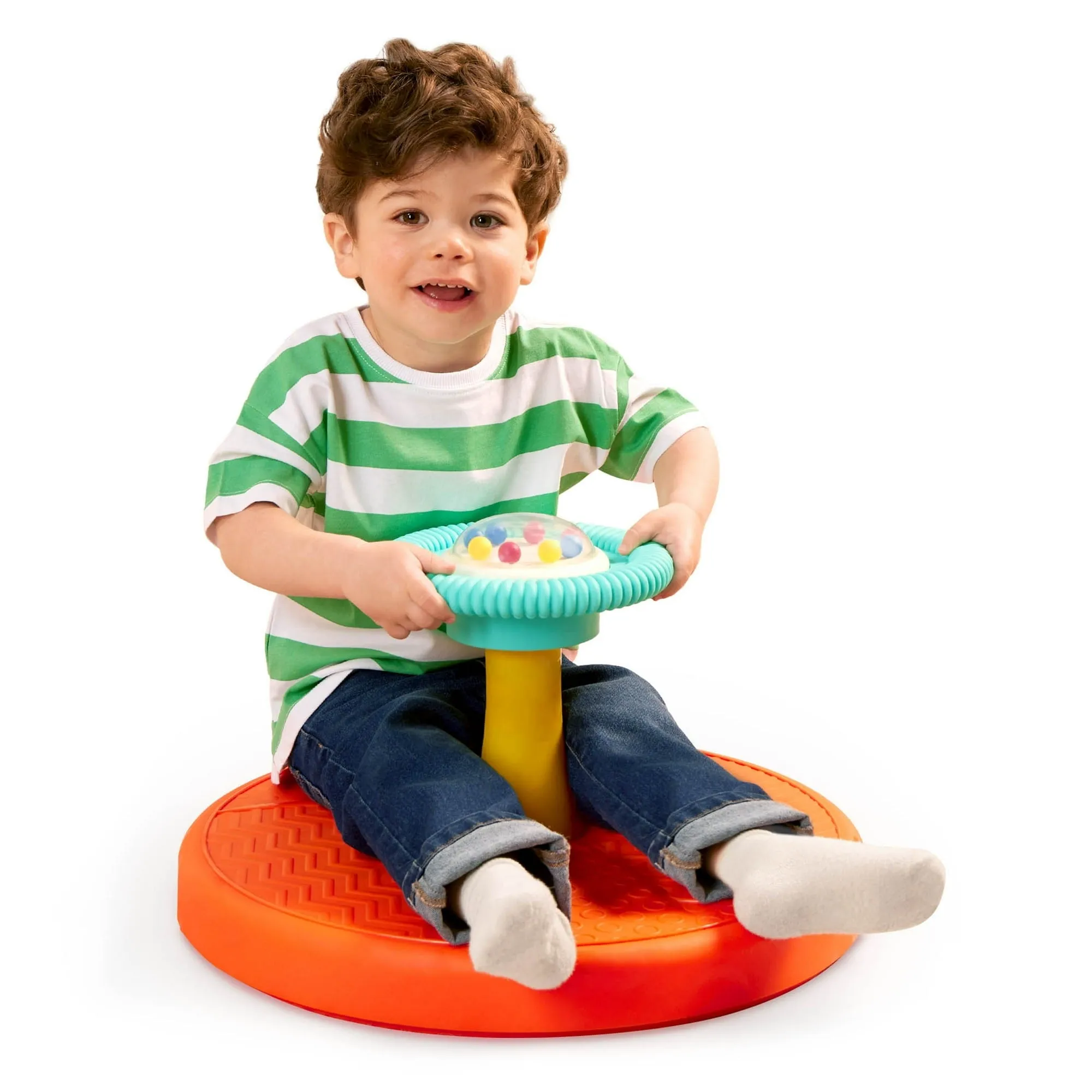 Battat Twist & Spin Activity Plastic Toy with Ball Popper, Toddler and Preschool Toys