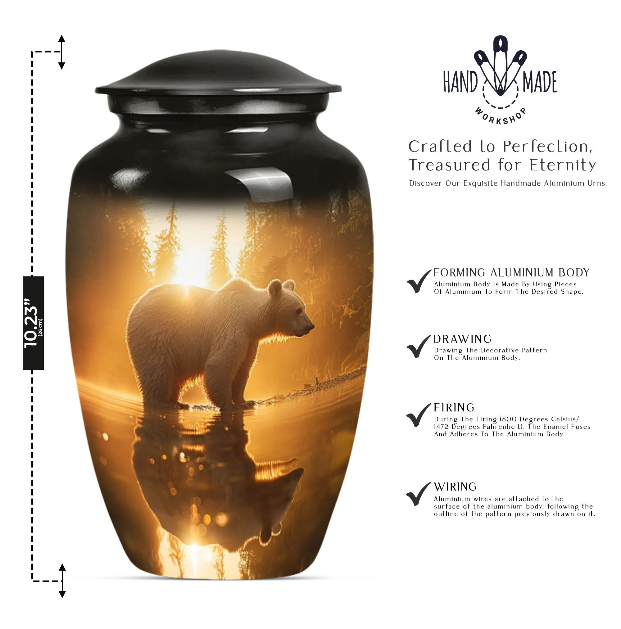 Bear Urn, A Tribute for Departed Souls