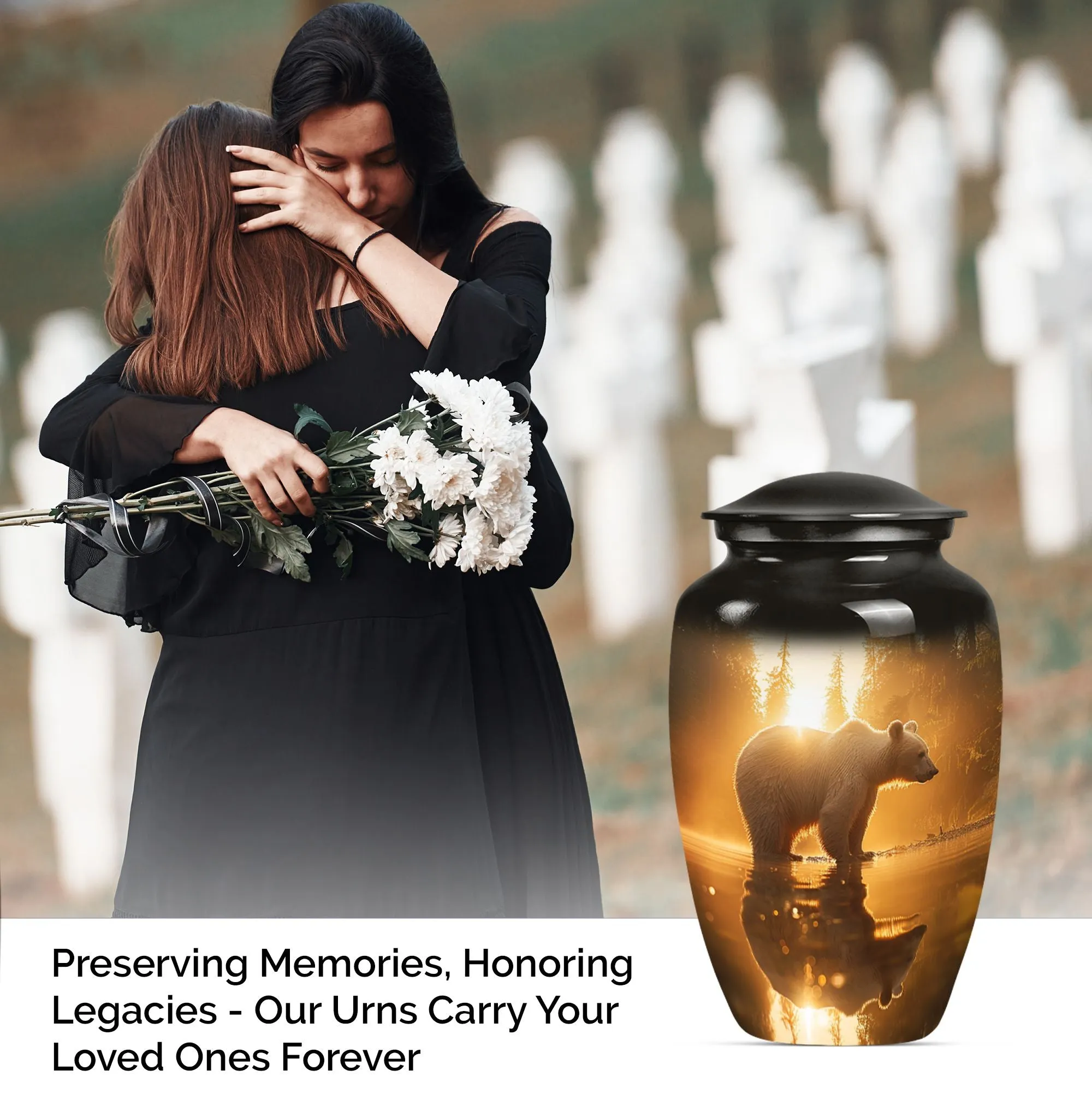 Bear Urn, A Tribute for Departed Souls